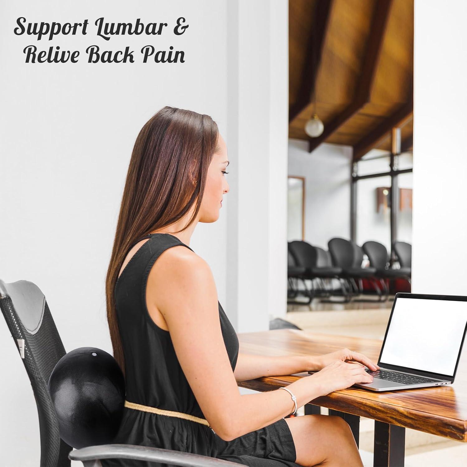 Pelota de Pilates Pimoys 22.86 cm PVC para Ejercicio y Yoga