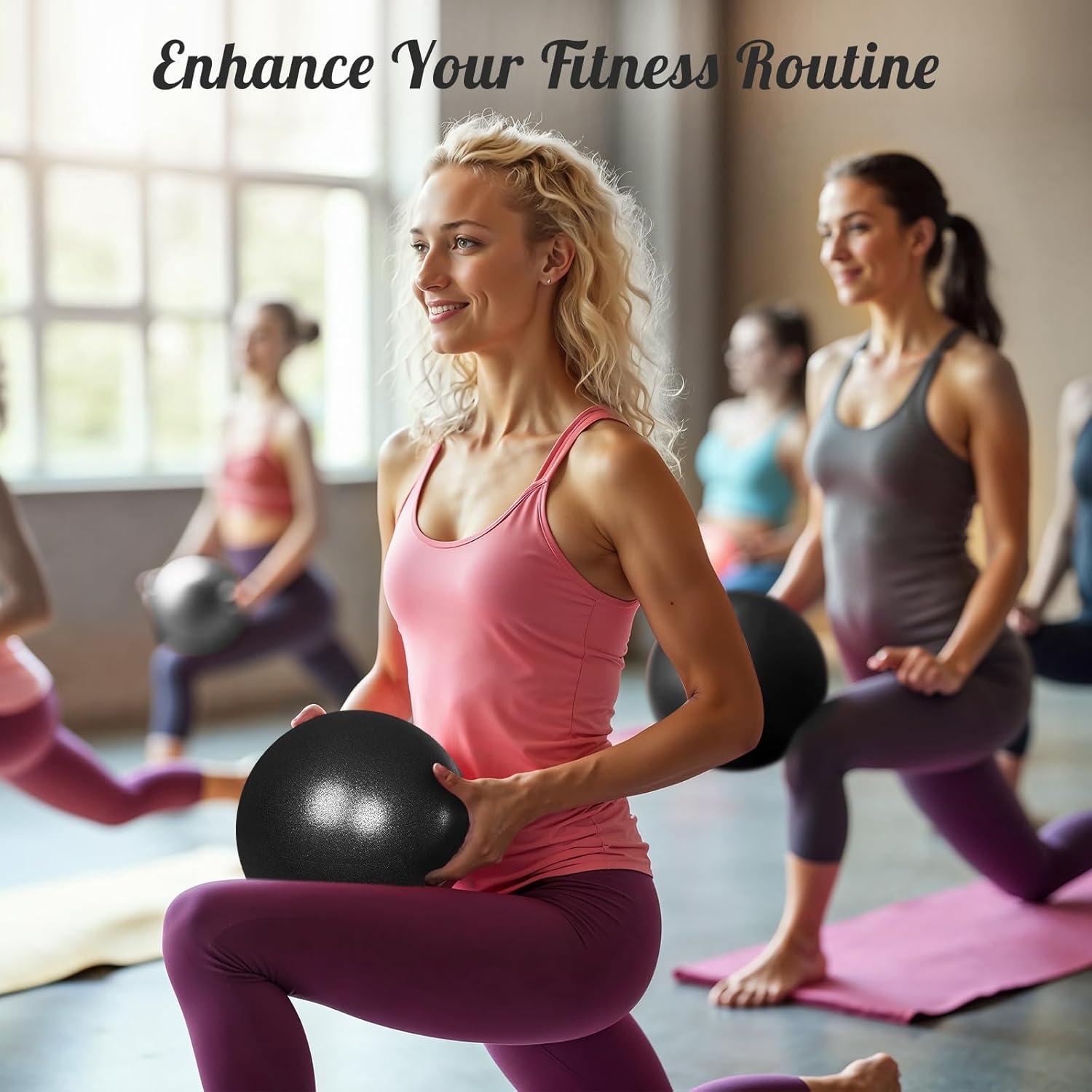 Pelota de Pilates Pimoys 22.86 cm PVC para Ejercicio y Yoga