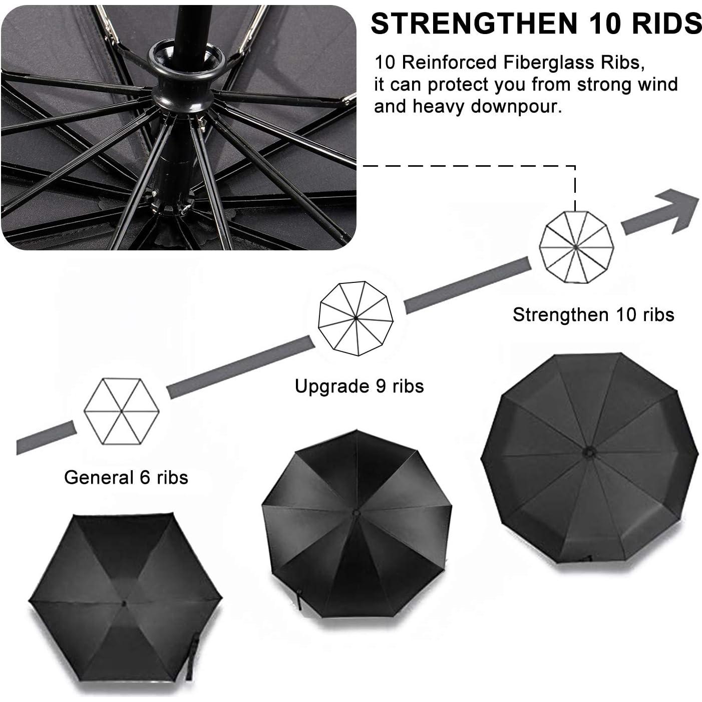 Paraguas de Viaje TradMall 4 Pack 116.84 cm Auto Abrir