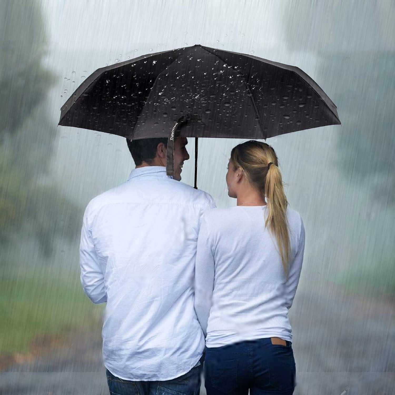 Paraguas de Viaje TradMall 4 Pack 116.84 cm Auto Abrir