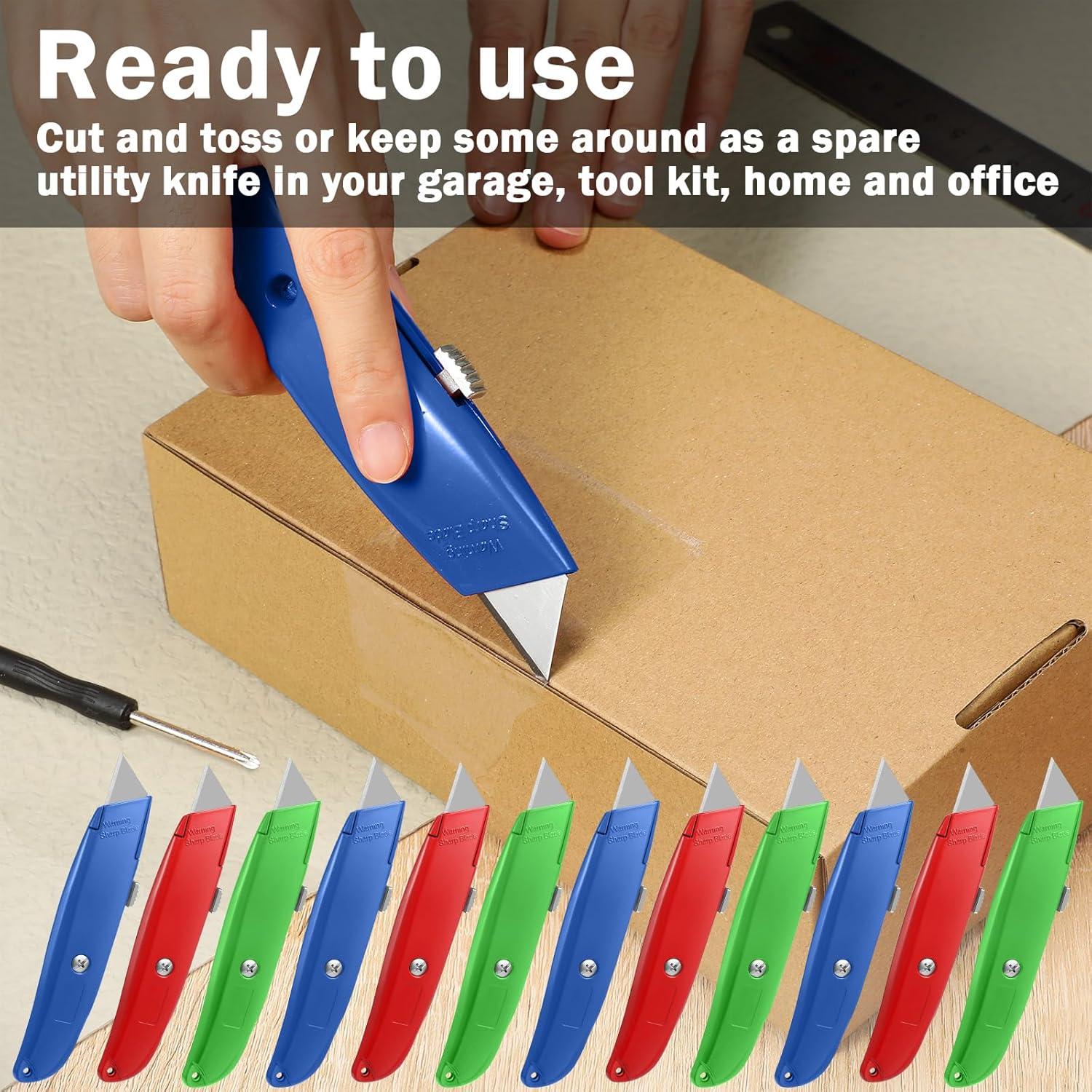 Juego de 30 Cuchillos Utility Reginary Retráctiles Aluminio