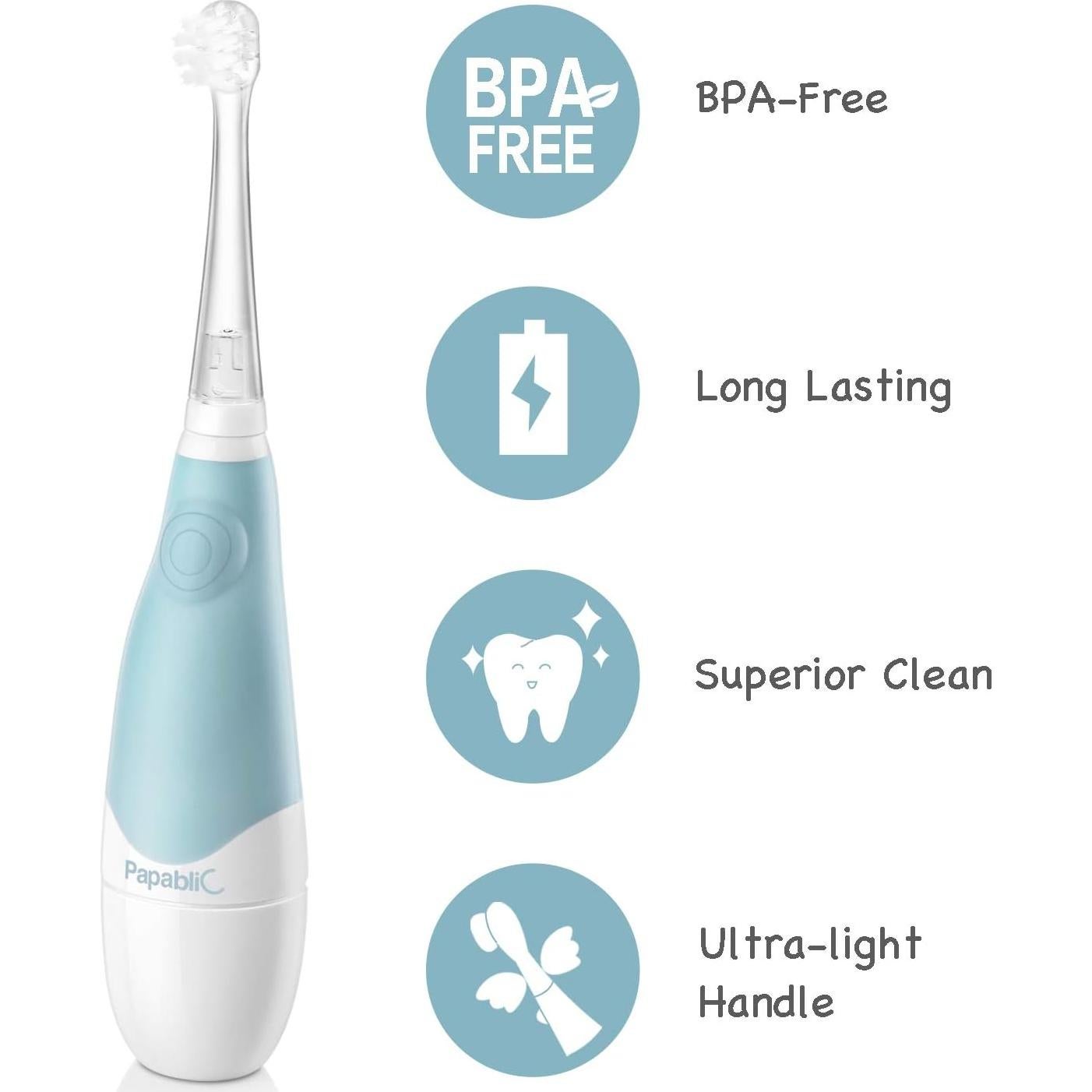 Cepillo de Dientes Eléctrico Papablic BabyHandy 0-3 Años