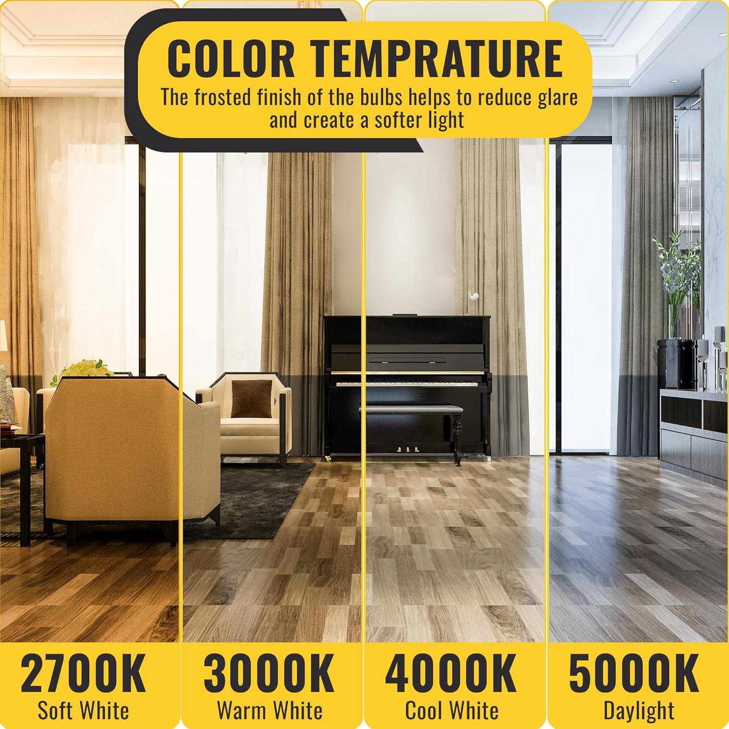 Bombillas LED Halco ProLed A19 9W 720 Lúmenes 6 Paquete