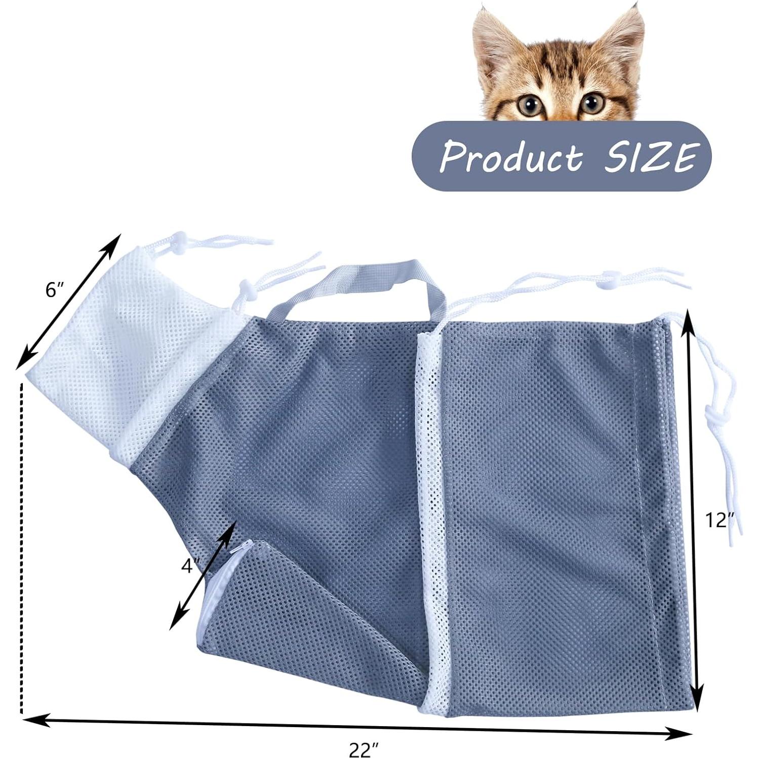 Bolsa de Baño para Gatos KlerRoem Ajustable 55.88x30.48cm