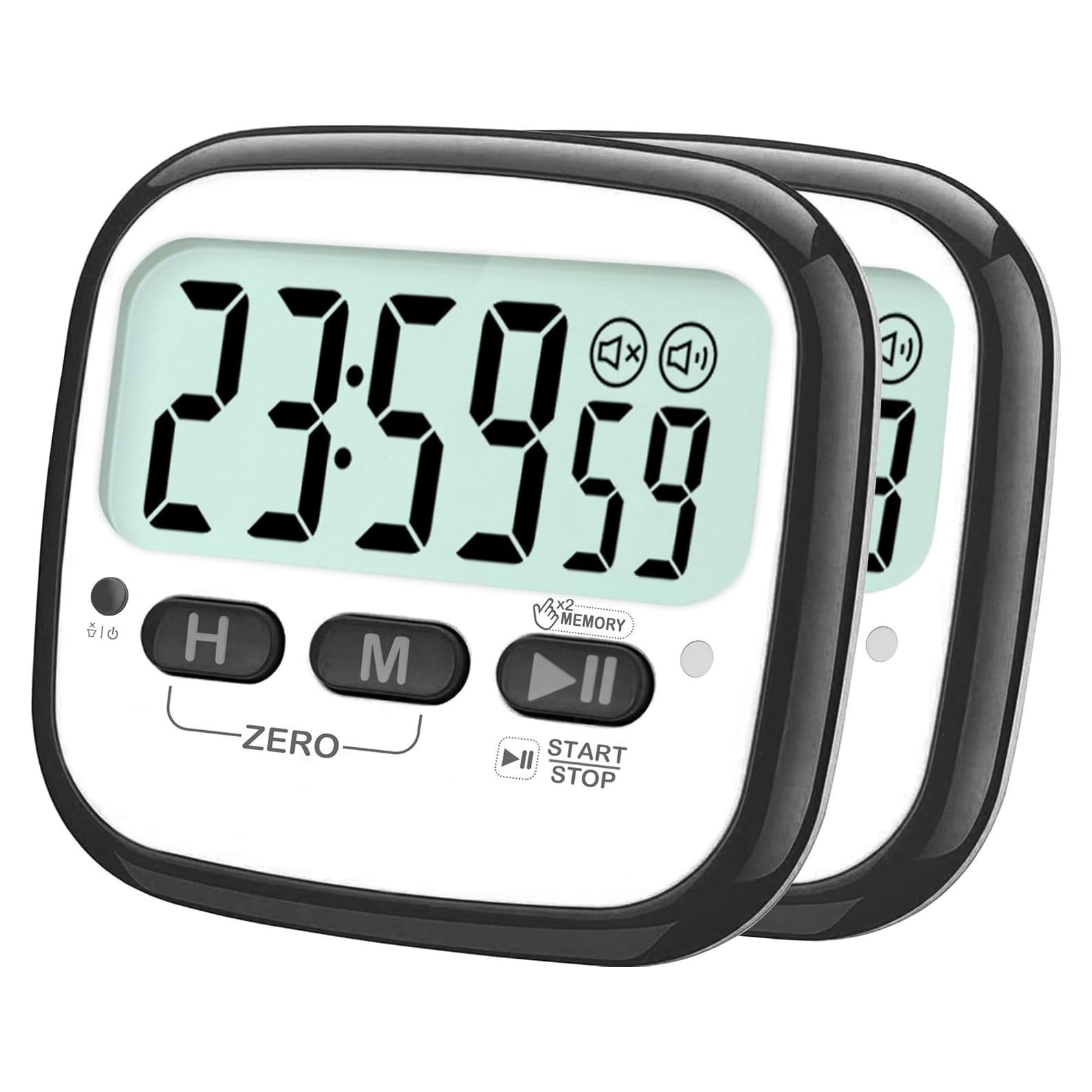 Temporizadores Digitales de Cocina AyayaBoss - Paquete de 2