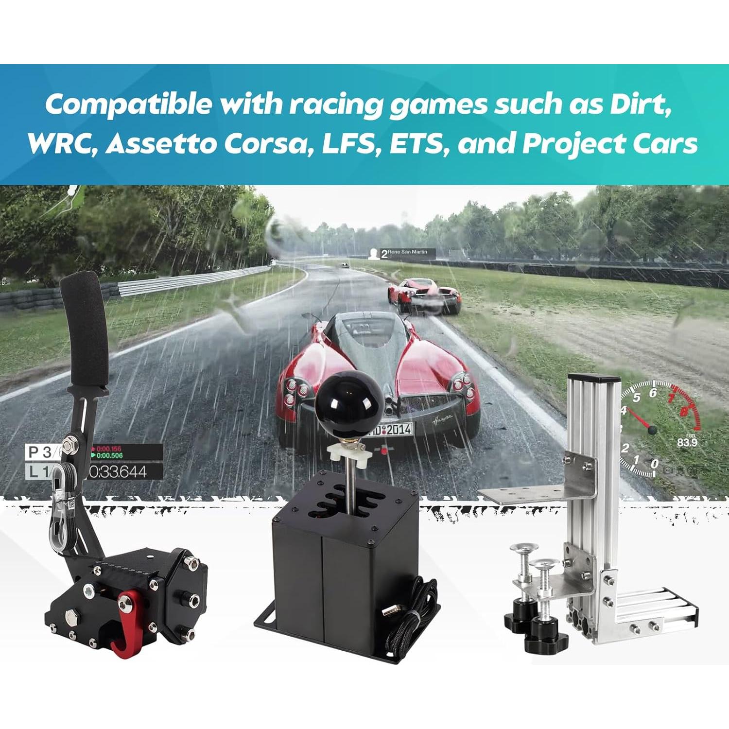 Cambiador de Marchas Dexepe USB 64 Bits para Simulador