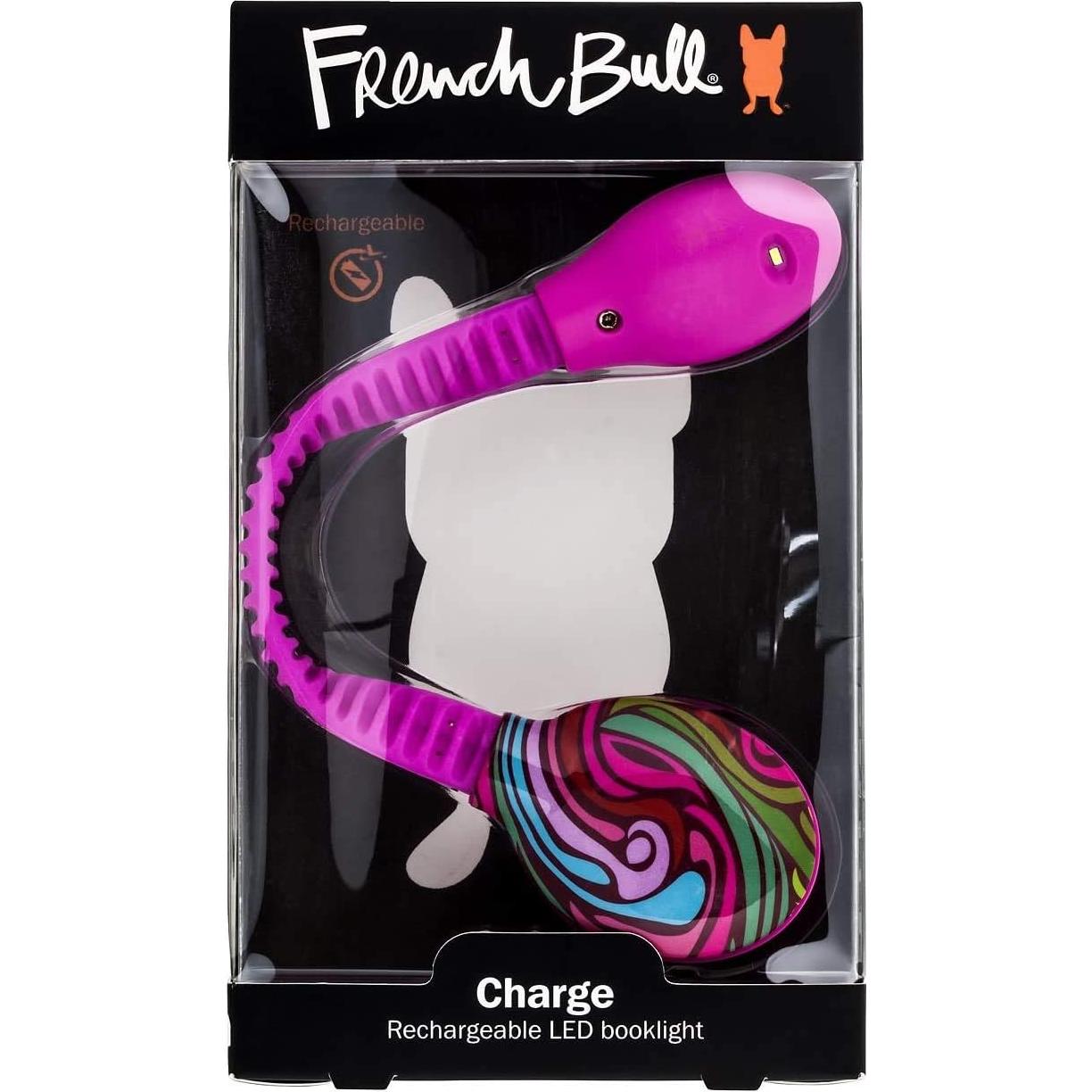 Luz de lectura recargable WITHit French Bull Rosa LED