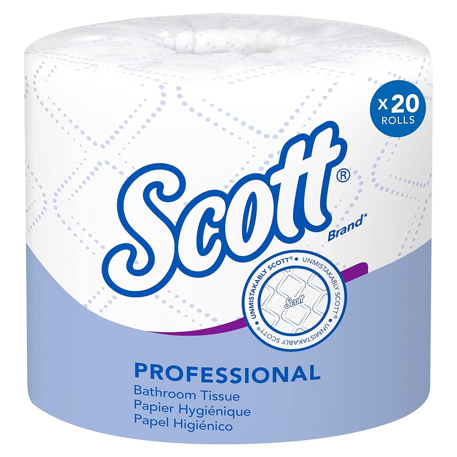 Papel Higiénico Scott Profesional 2 Capas Blanco 20 Rollos