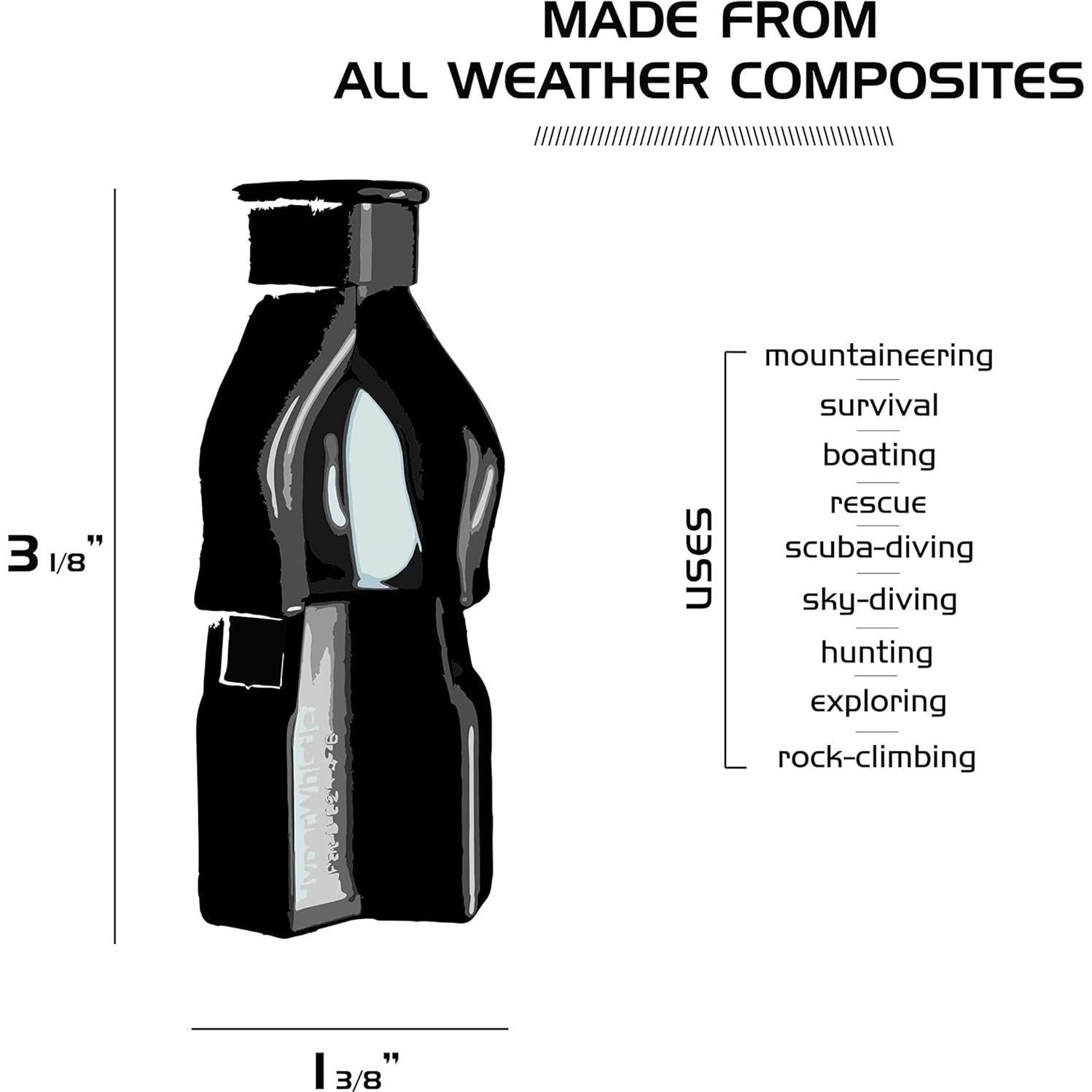 Silbato HyperWhistle Ultra Ruidoso 142dB Alcance 3.22km