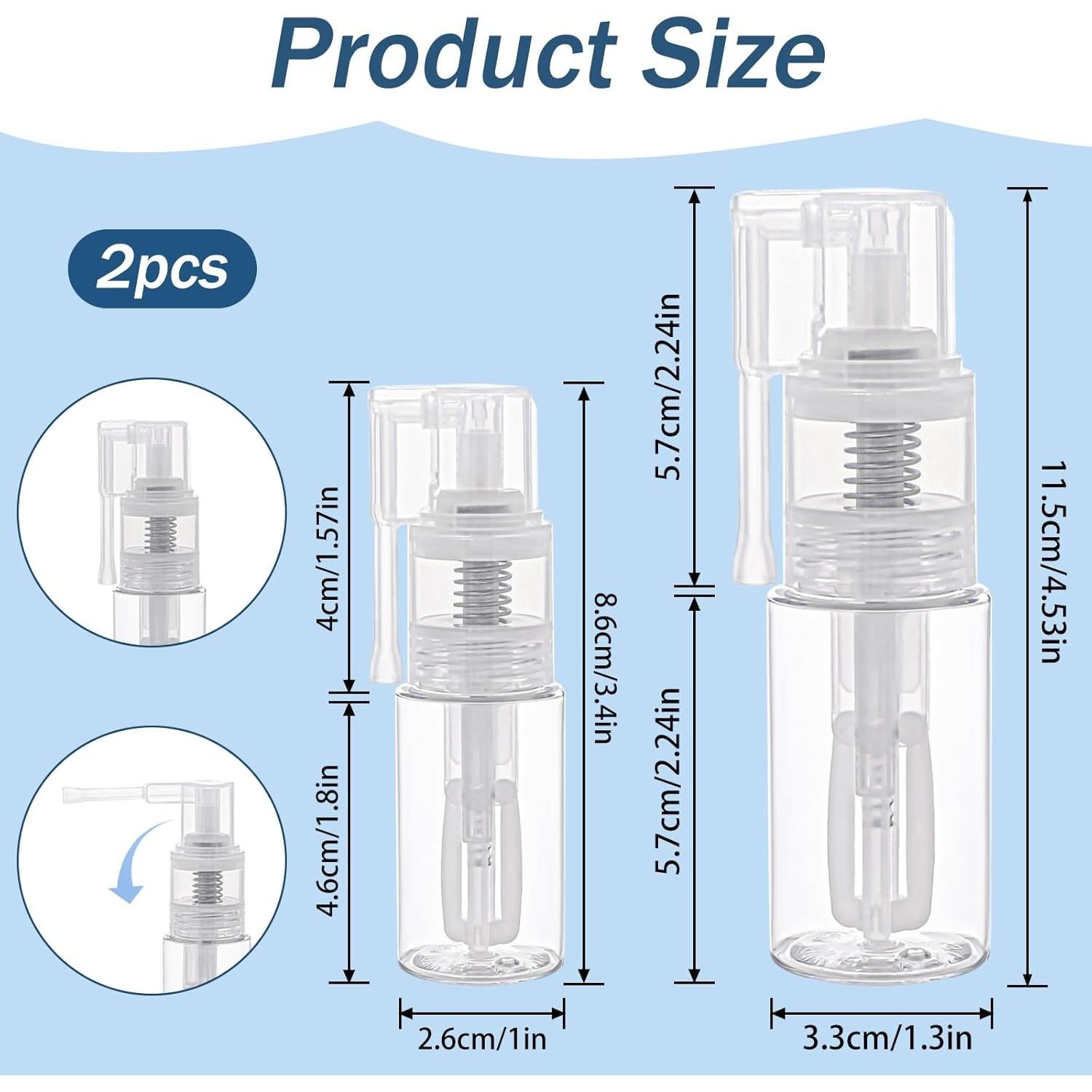 Botellas de Spray de Purpurina KALIONE 35ml y 14ml Reutilizables
