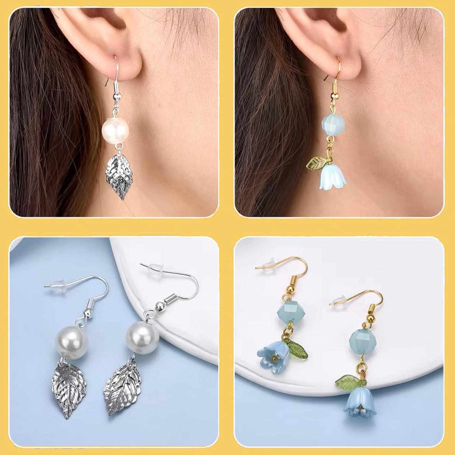 Kit de Ganchos para Aretes Hipoalergénicos Oro 600 Piezas