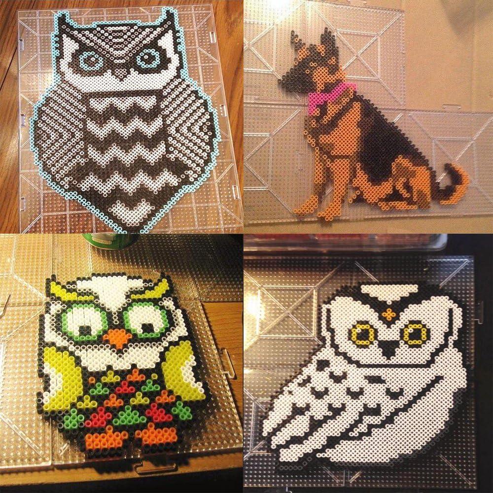 Tableros de Perlas de Fusible H&W 4PCS 14.5x14.5cm