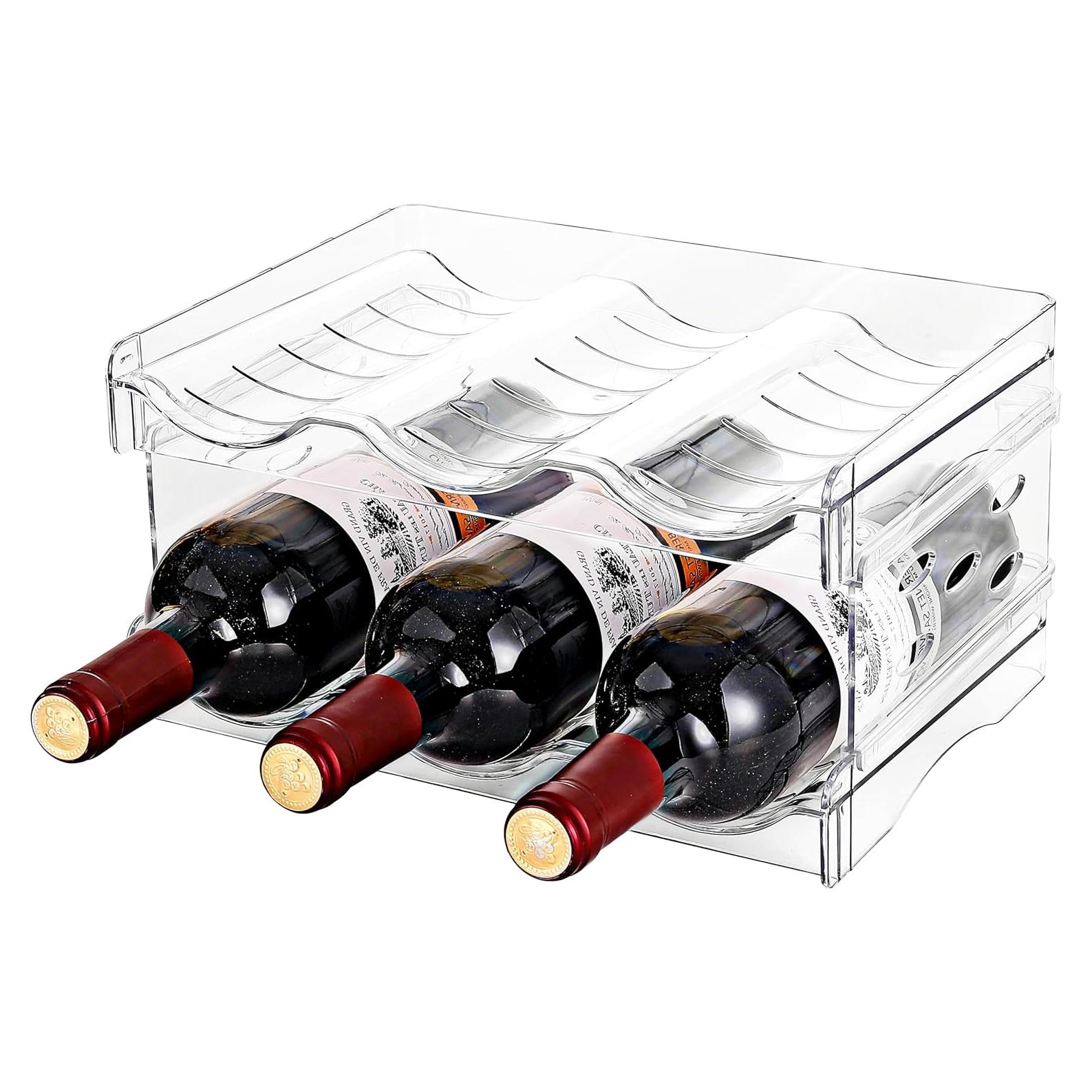 Estante para Botellas de Vino Baosia 2 Niveles 6 Botellas