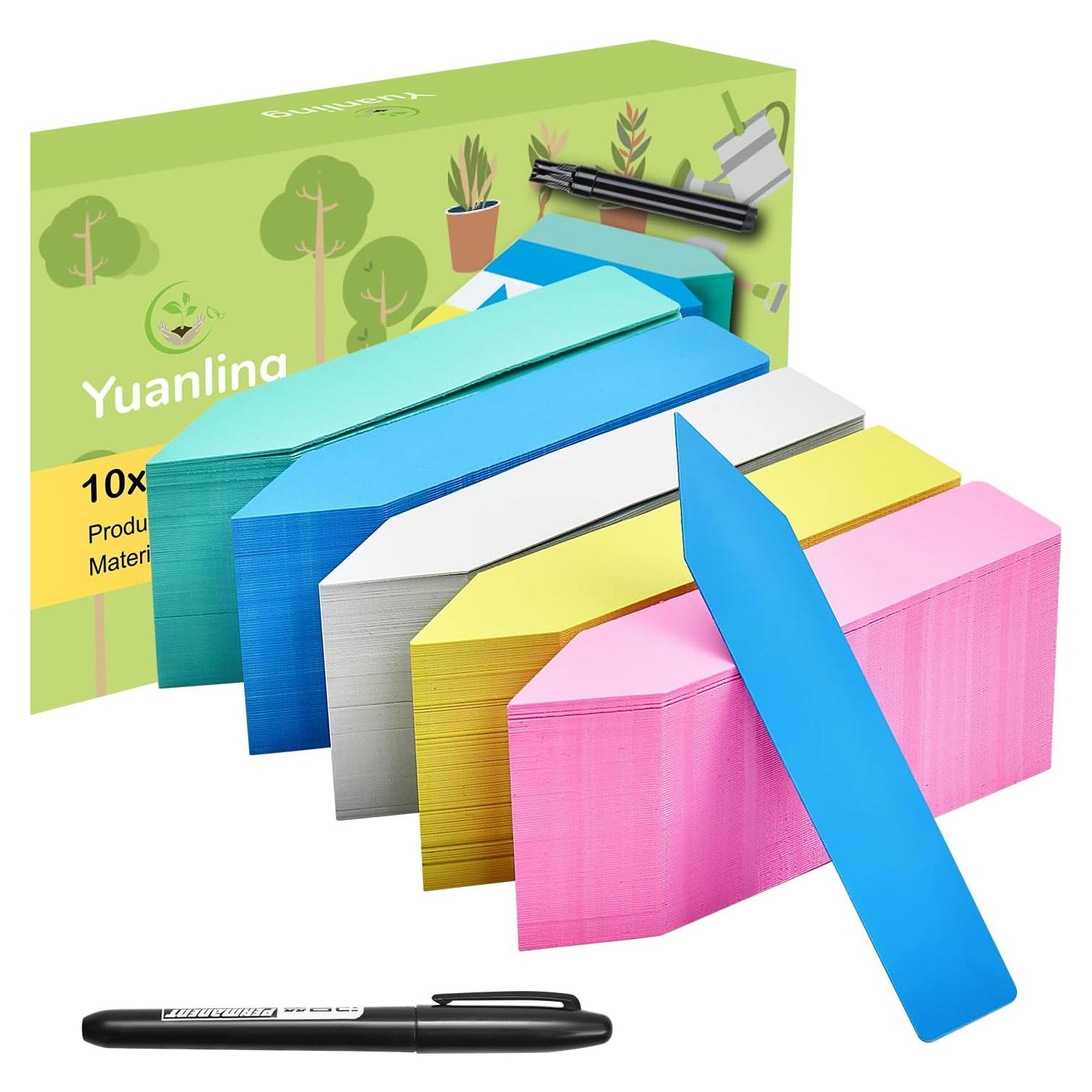 Etiquetas de Plantas 1000 Pcs Yuanling Plástico Impermeables