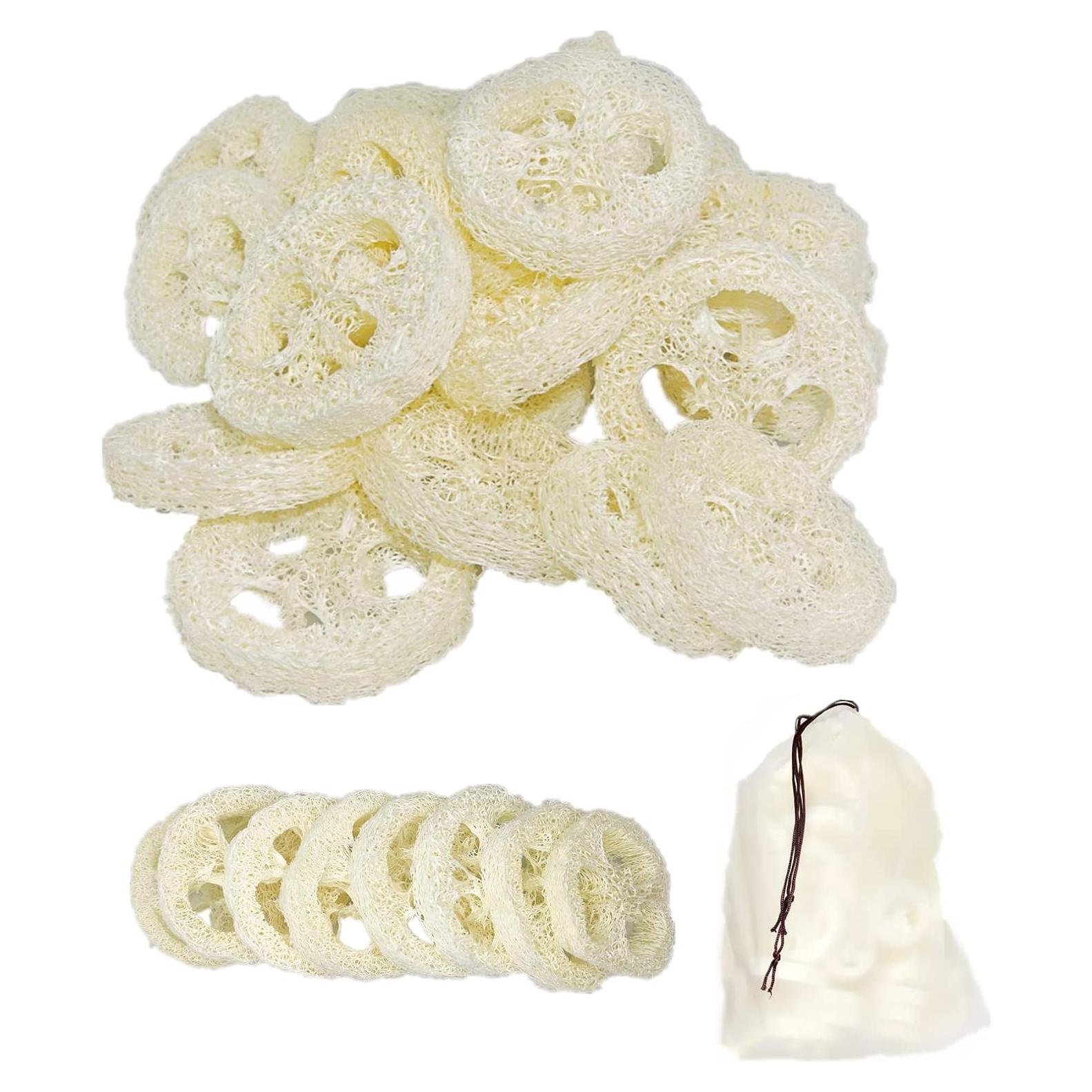 25 Rodajas de Lufa Natural 5cm para Jabón y Exfoliación