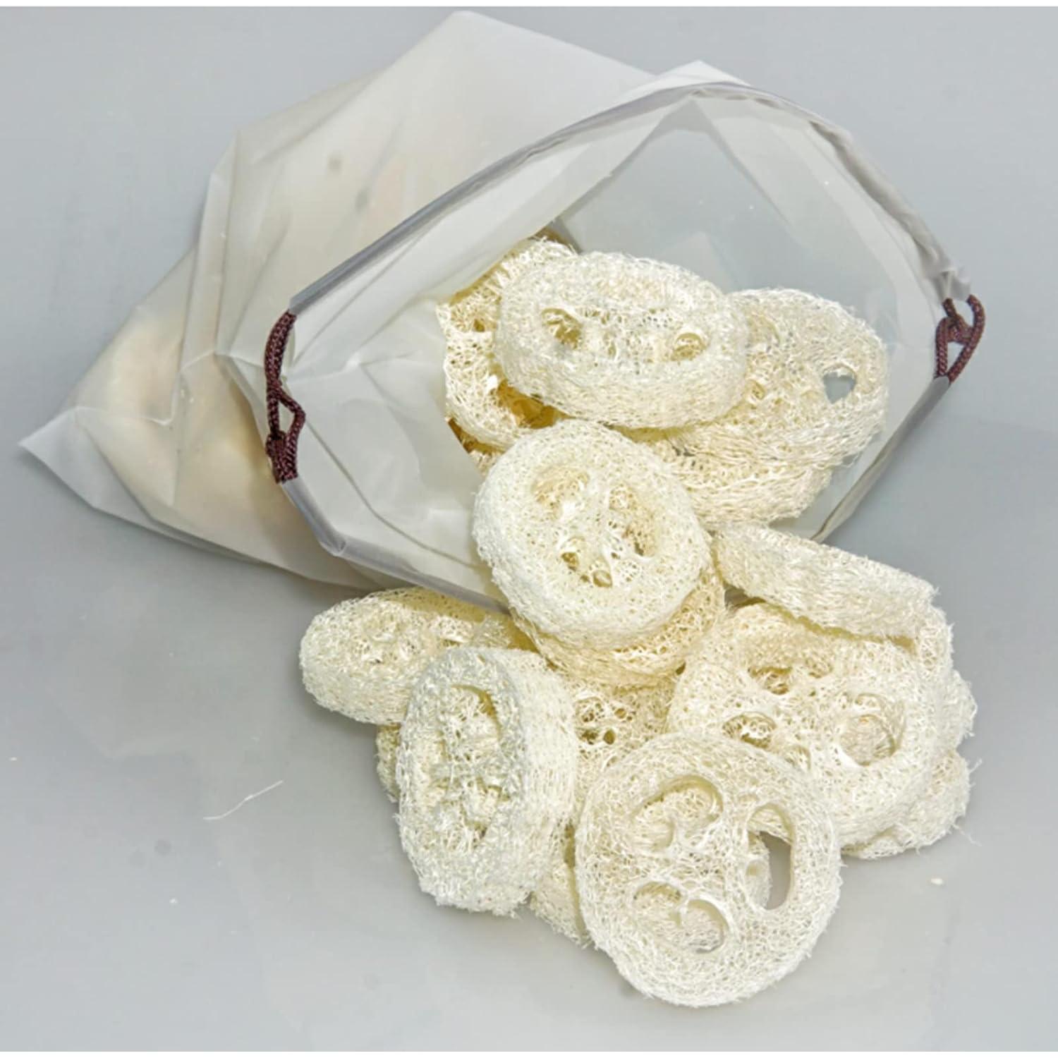 25 Rodajas de Lufa Natural 5cm para Jabón y Exfoliación