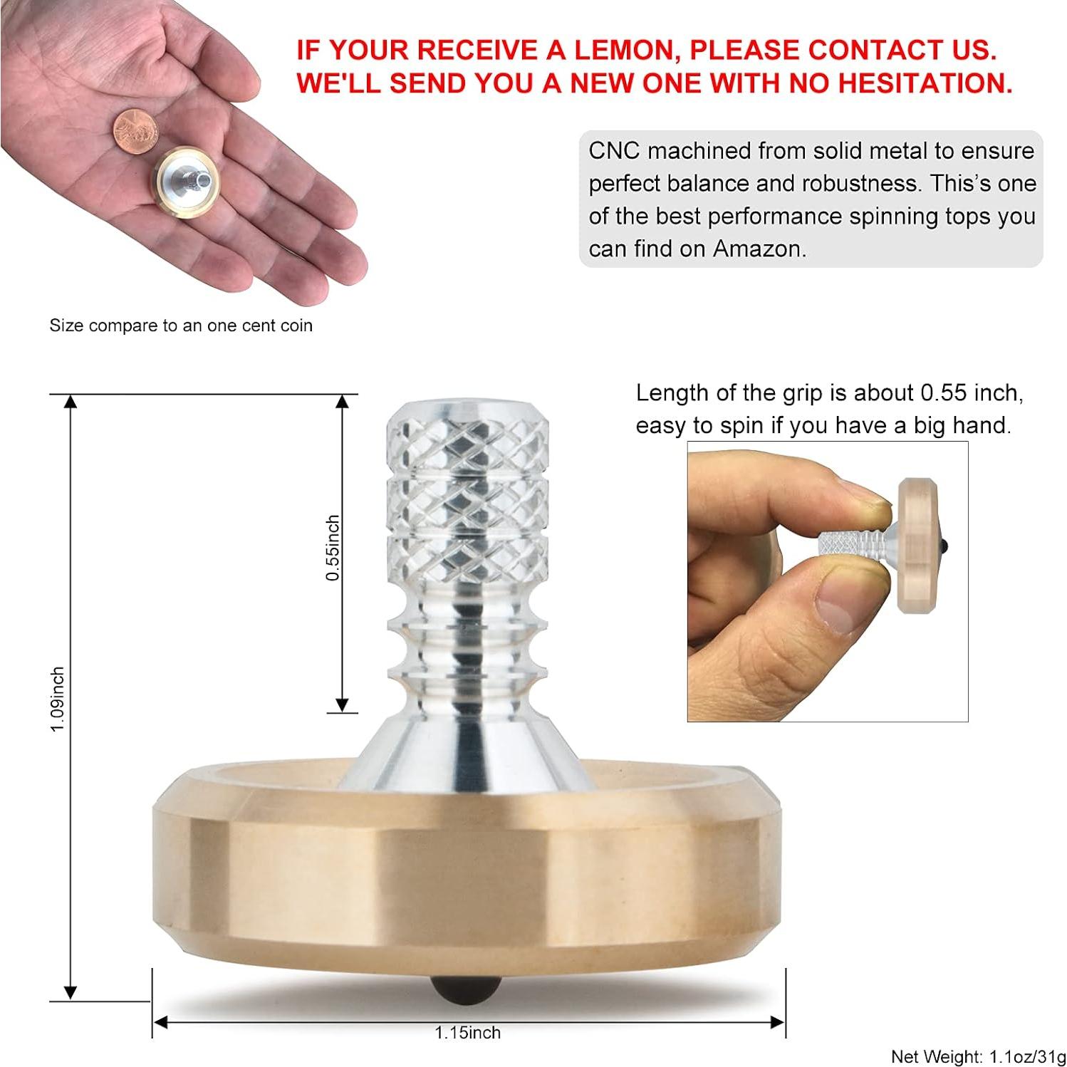 Peonza Bimetálica DjuiinoStar DST-808 con Base Pulida