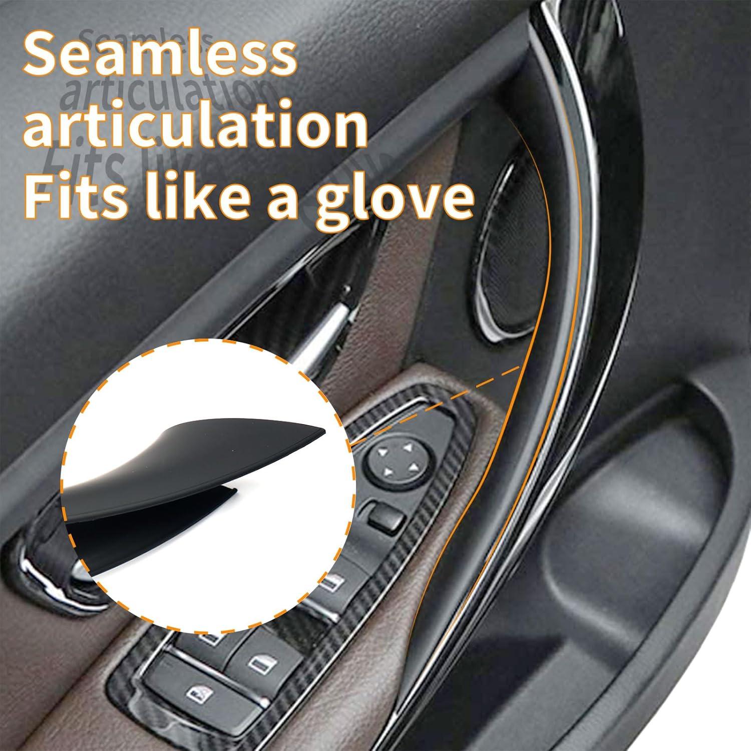 Cubierta Tirador Puerta BMW Serie 3/4 BJchiwu Negro 2 Pcs