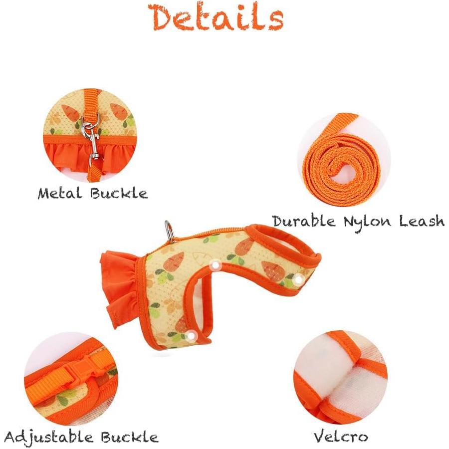 Arnés y Correa Ajustable para Conejos Noppiku - Malla Transpirable