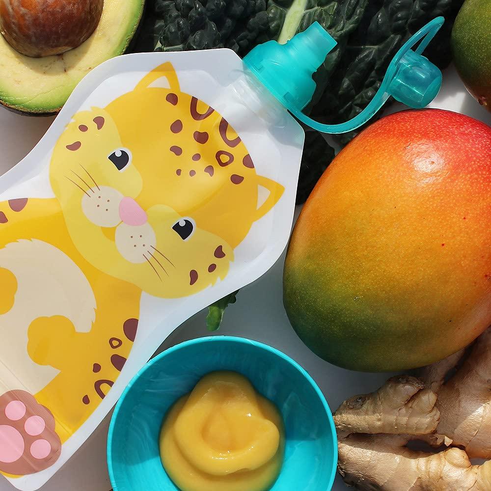 Tapa de Bolsa de Comida ChooMee SoftSip 100% Silicona 2P Aqua