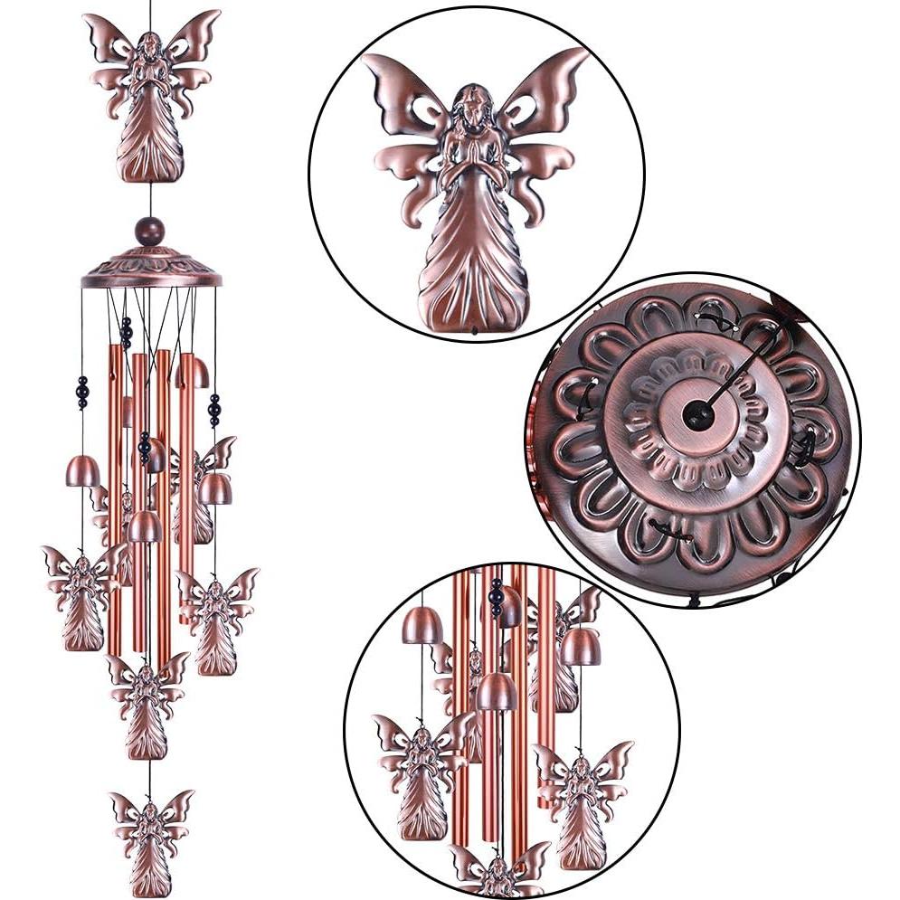 Campanas de Viento de Ángel xxschy 91.44 cm Decoración Jardín
