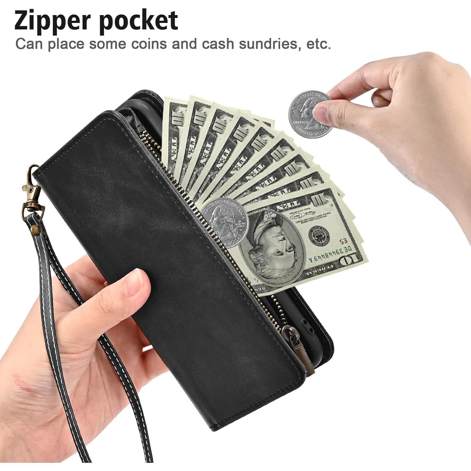 Funda de billetera Furiet para Cricket Icon 2 y AT&T Fusion Z