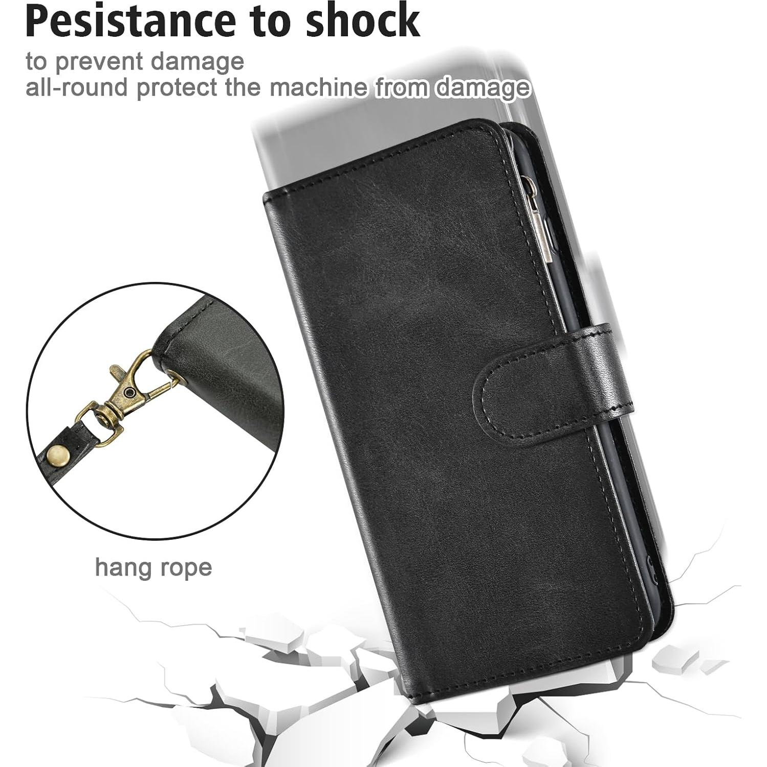 Funda de billetera Furiet para Cricket Icon 2 y AT&T Fusion Z