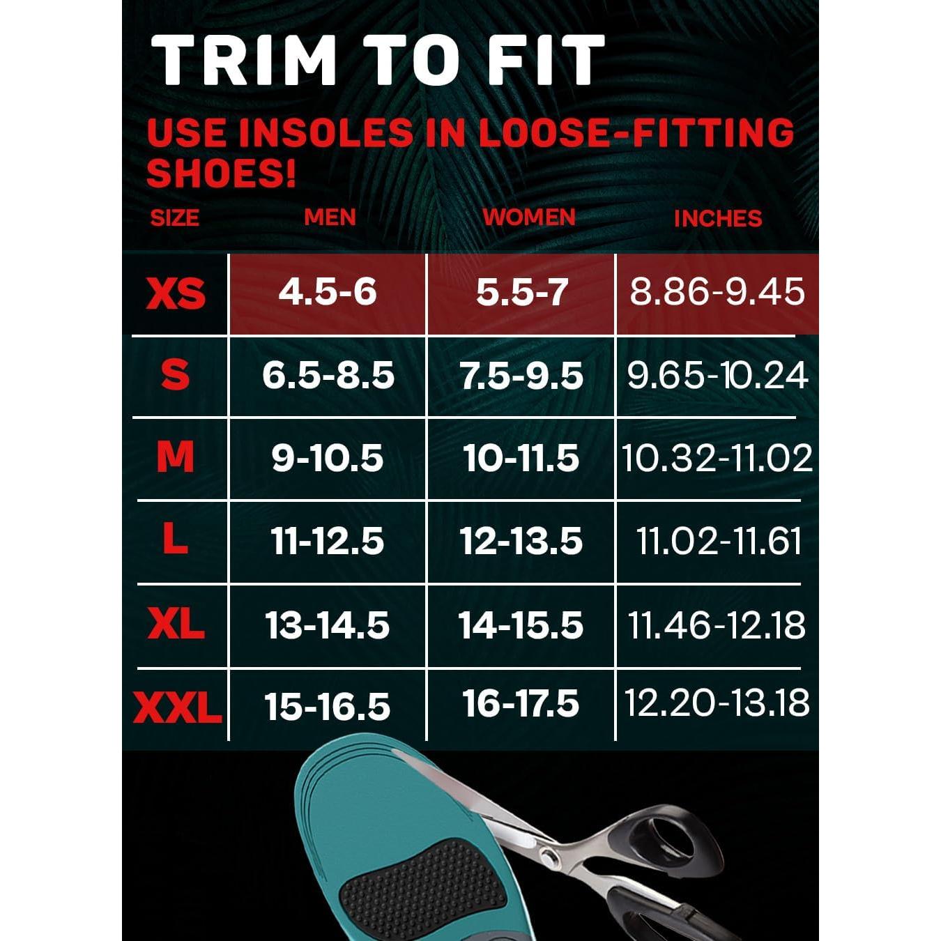 Plantillas Ortopédicas SUPINEVER para Fascitis Plantar - Soporte Alto - Verde XS