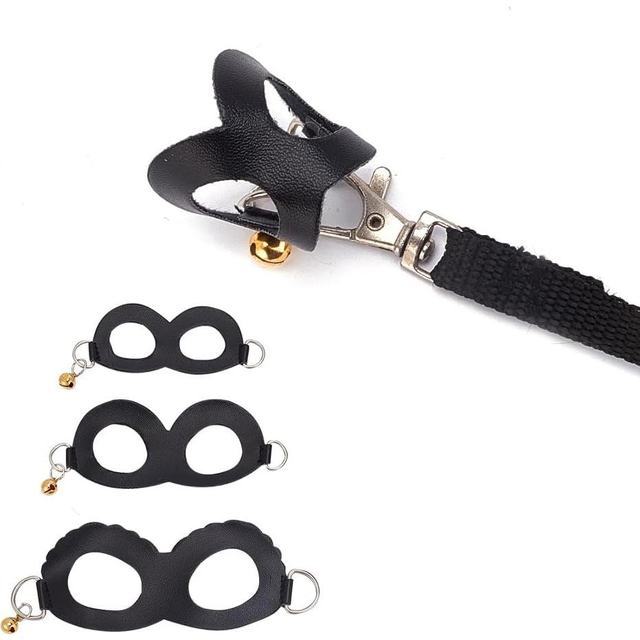 Arnés y Correa para Hámster DELORIGIN - Set 3 Tamaños Negro