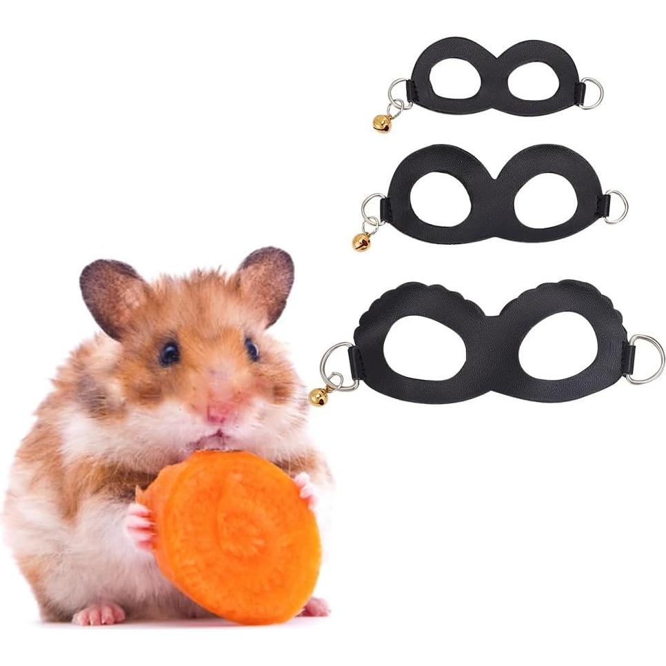Arnés y Correa para Hámster DELORIGIN - Set 3 Tamaños Negro