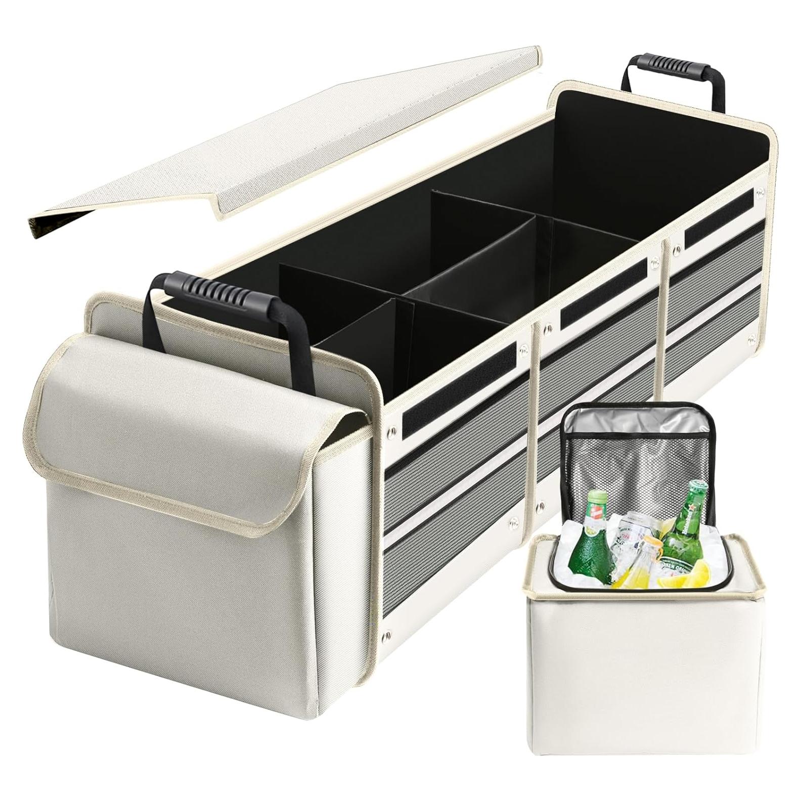 Organizador de Maletero AOPHY Beige 4 en 1 Plegable Impermeable