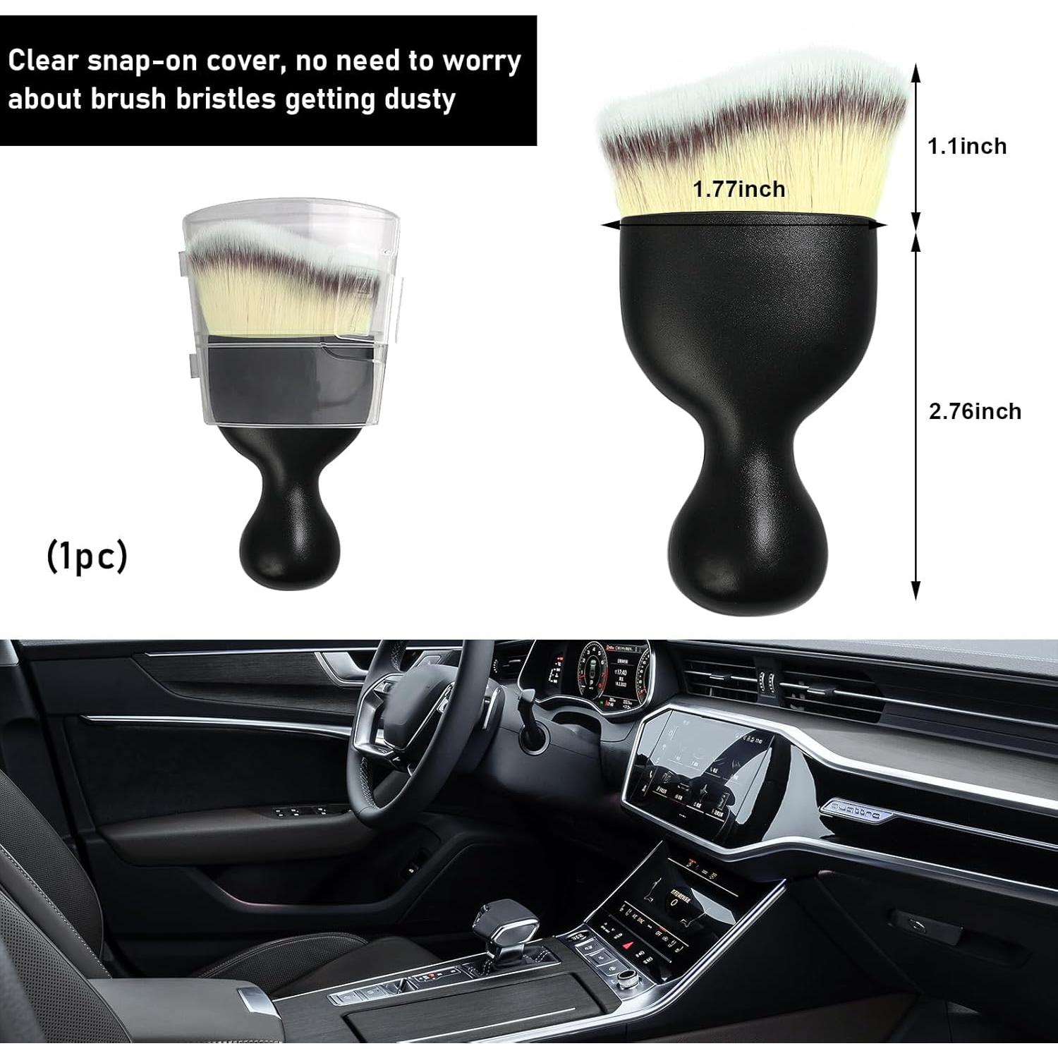 Cepillo de Detalle de Auto Ziciner con Cerdas Suaves Beige