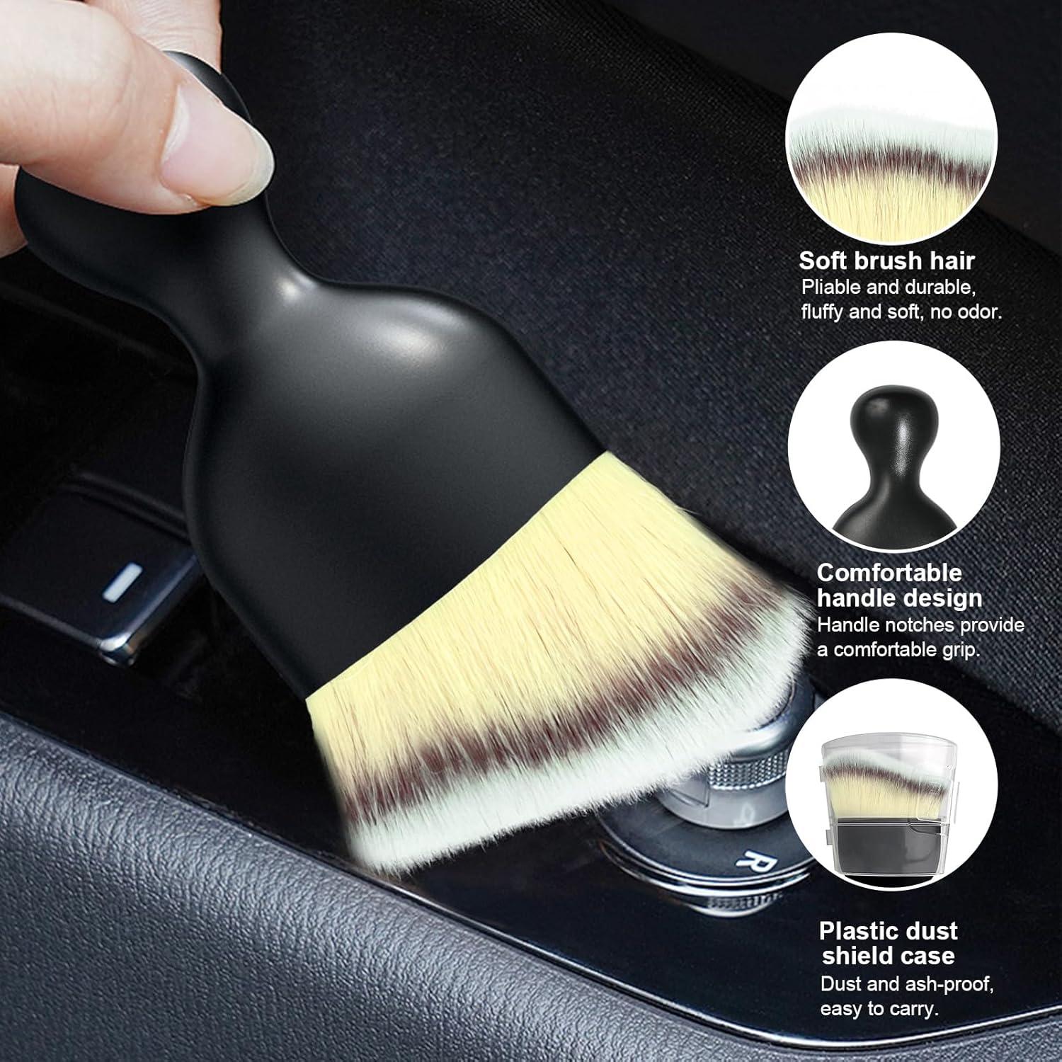Cepillo de Detalle de Auto Ziciner con Cerdas Suaves Beige