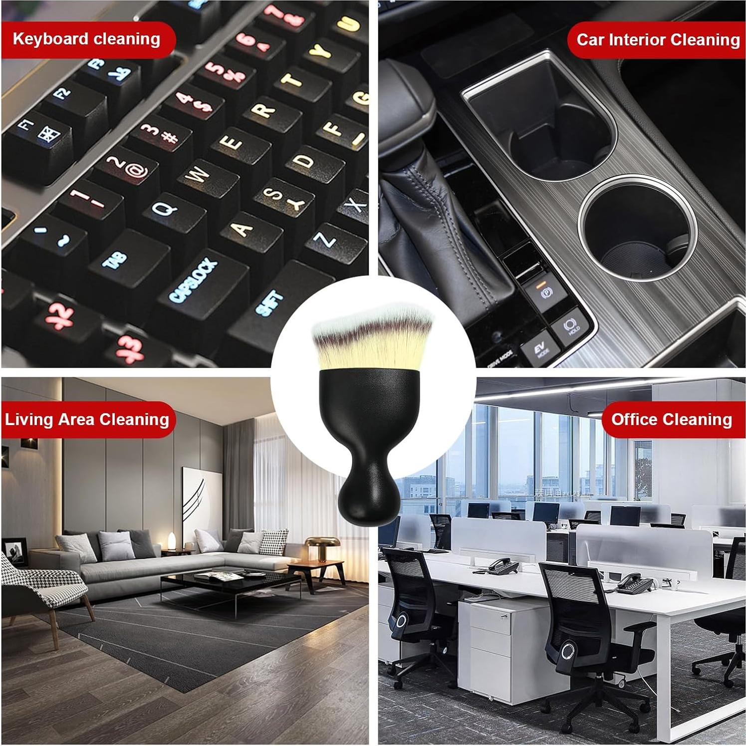 Cepillo de Detalle de Auto Ziciner con Cerdas Suaves Beige