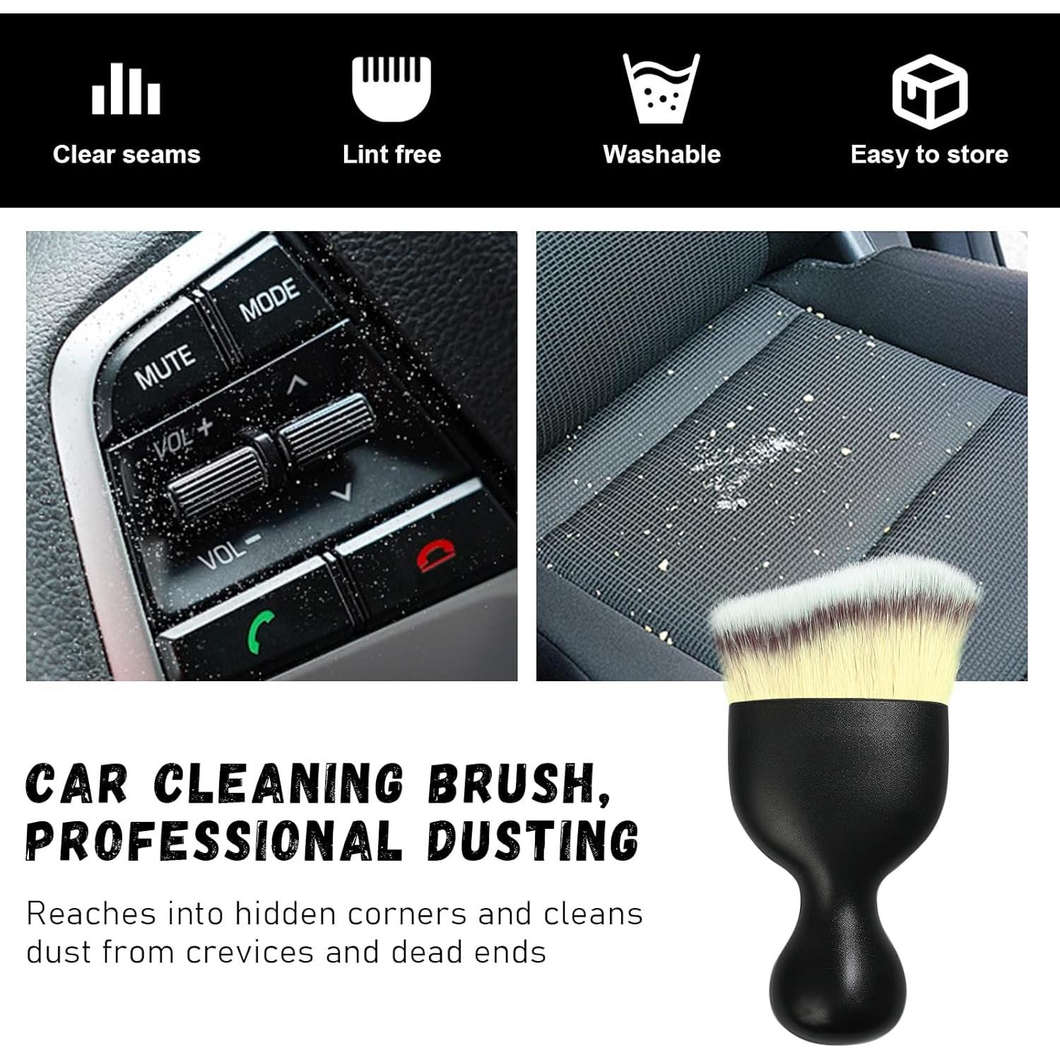 Cepillo de Detalle de Auto Ziciner con Cerdas Suaves Beige