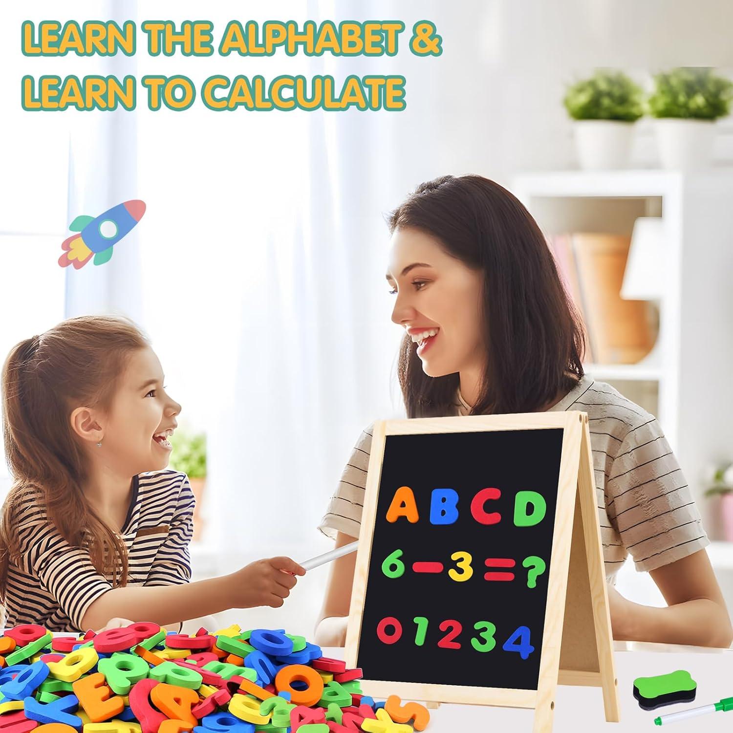 Juego de Letras y Números Magnéticos GINMIC con Tablero