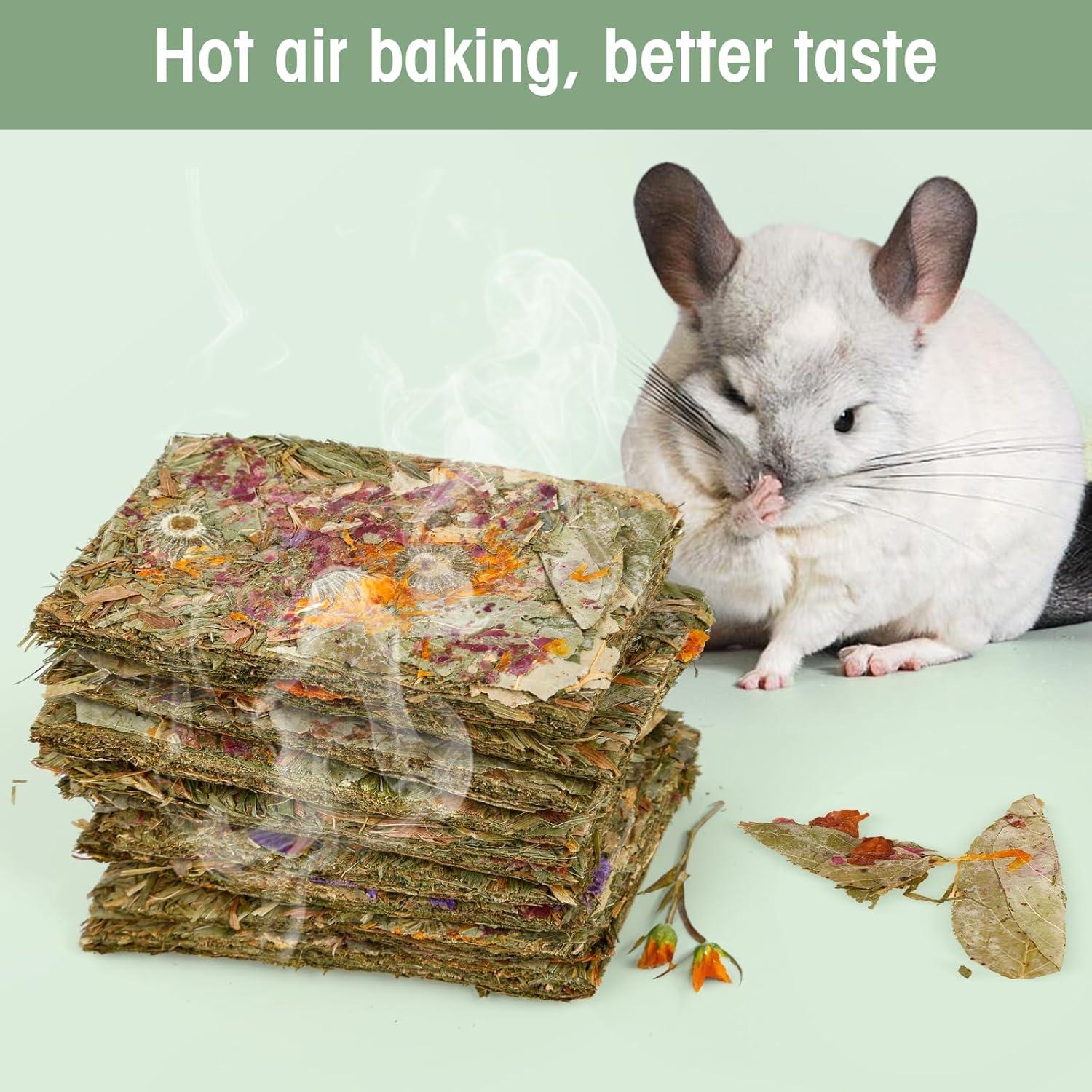 Galletas Naturales para Conejos Abizoo - 10 Piezas de Heno Timothy