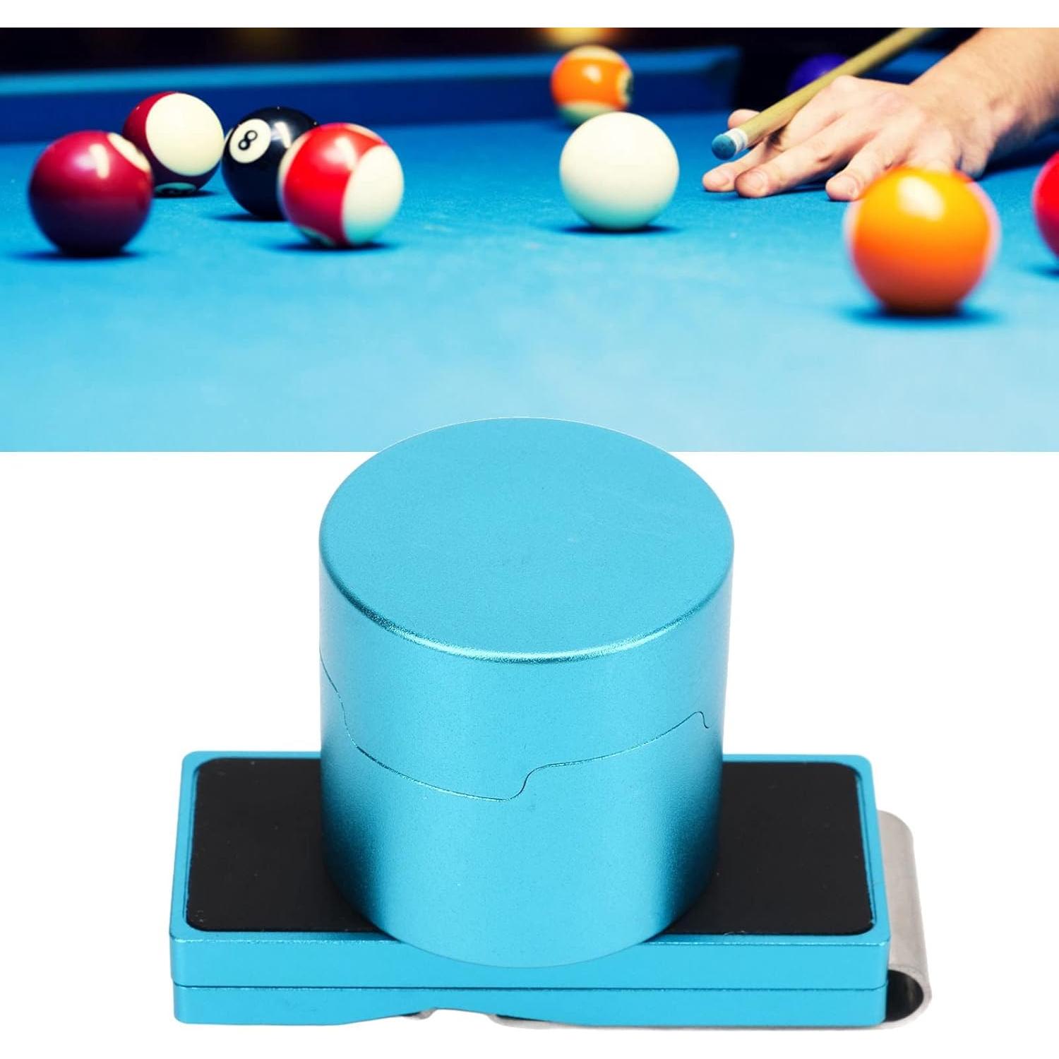 Soporte de Tiza de Billar Magnético Keenso, Aluminio Azul