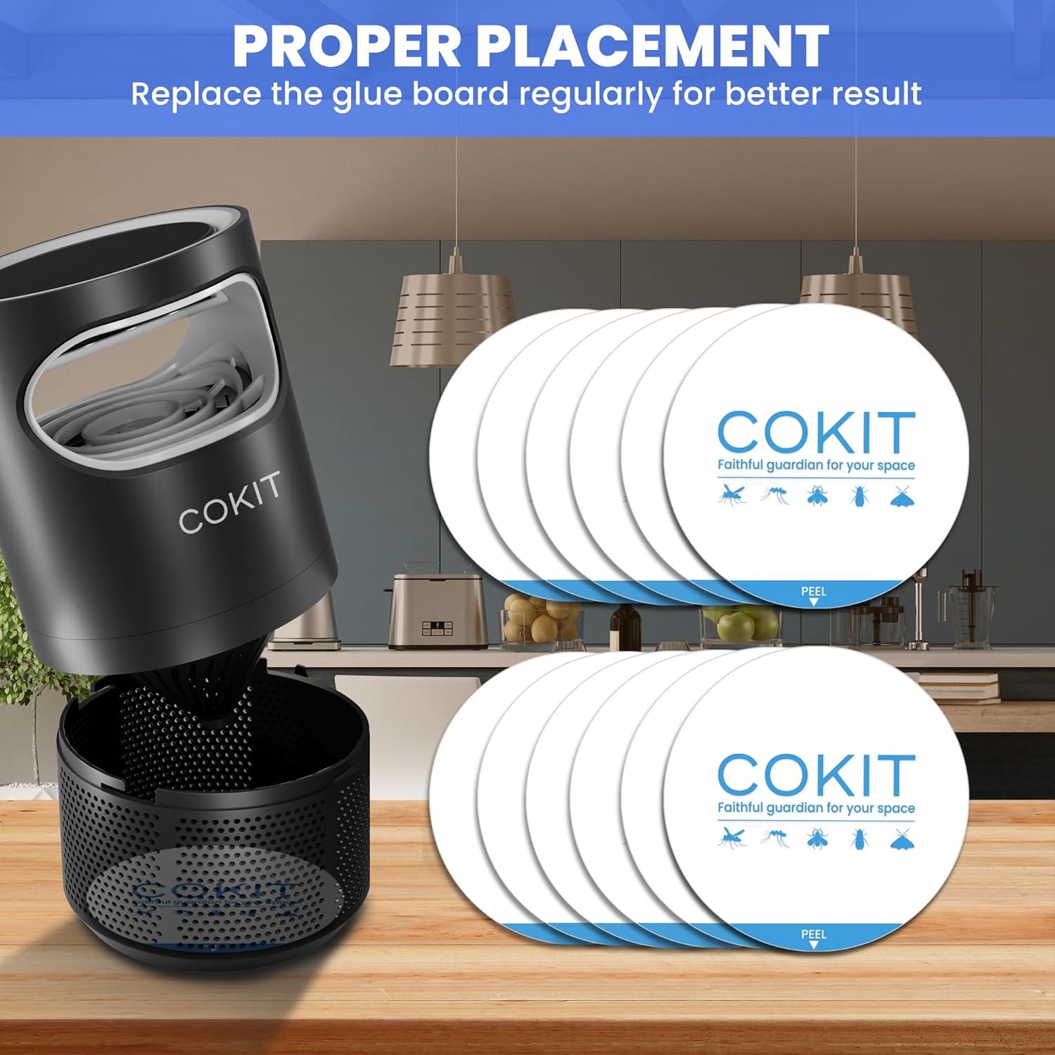 Paquete de 12 almohadillas adhesivas COKIT para trampas de insectos 10.16 cm