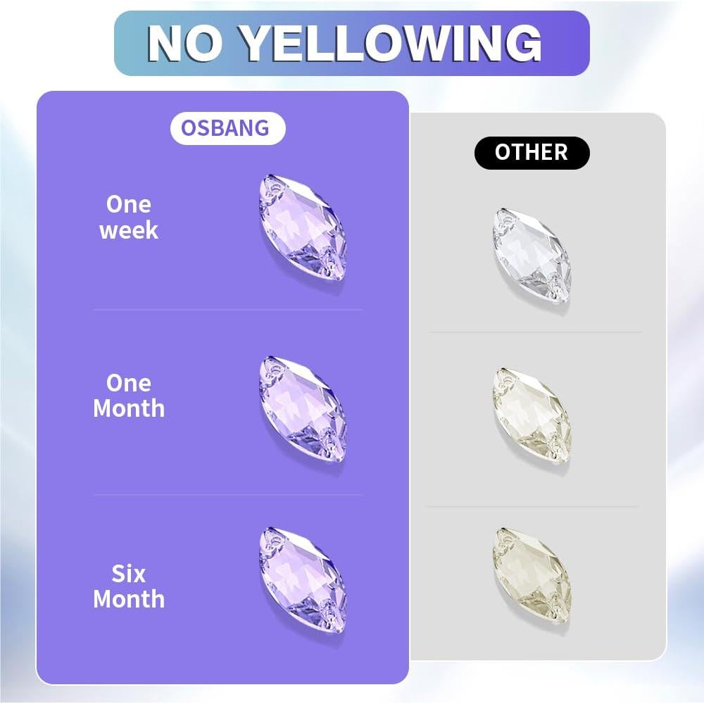 Resina UV Dura Cristalina OSBANG 100g Curado Rápido