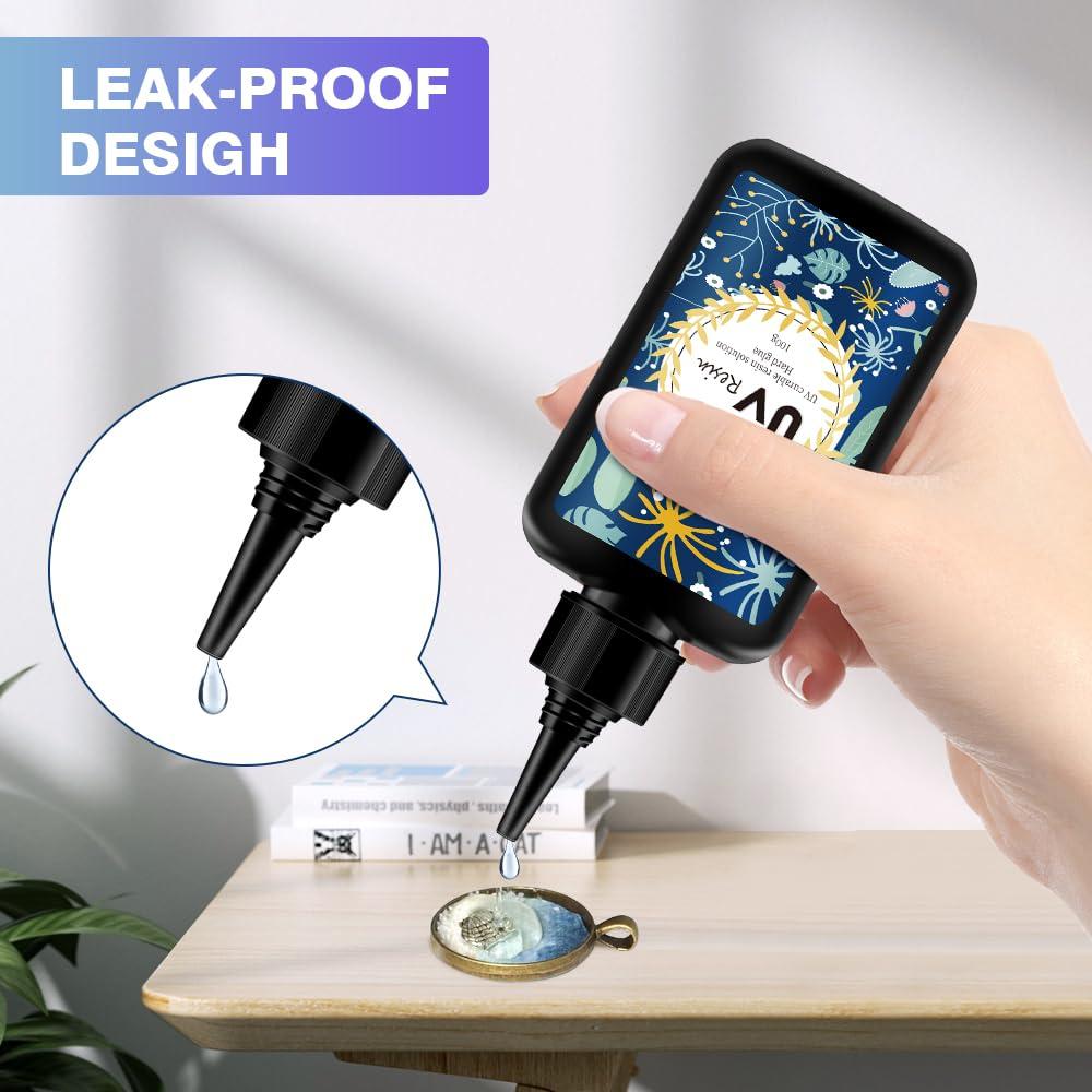 Resina UV Dura Cristalina OSBANG 100g Curado Rápido