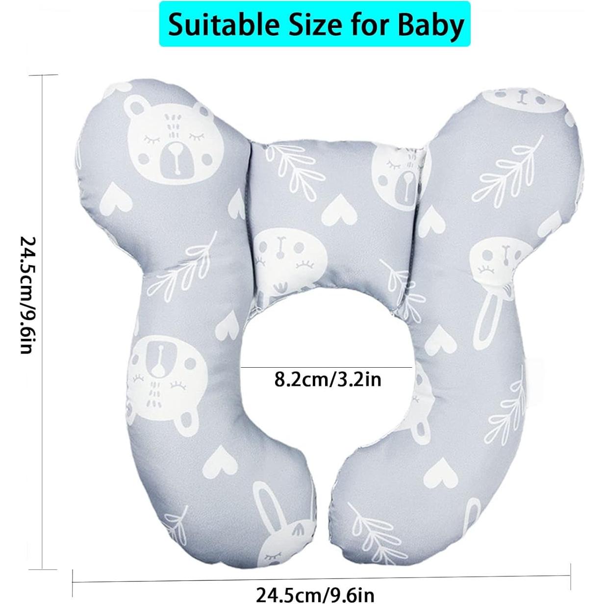 Almohada de Soporte para Cabeza Bebé Oso - Lavable