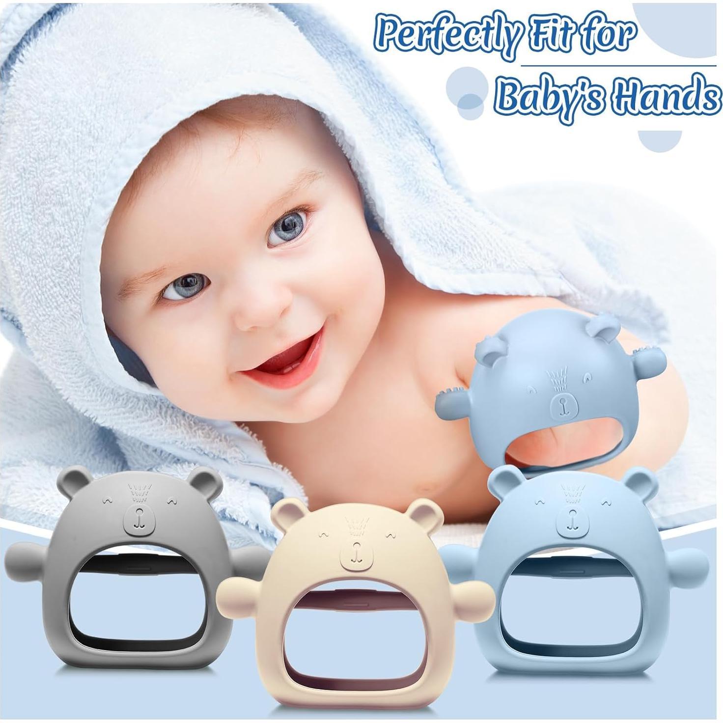 Chumia 3 Mordedores de Muñeca Silicona Bebés 0-6 Meses