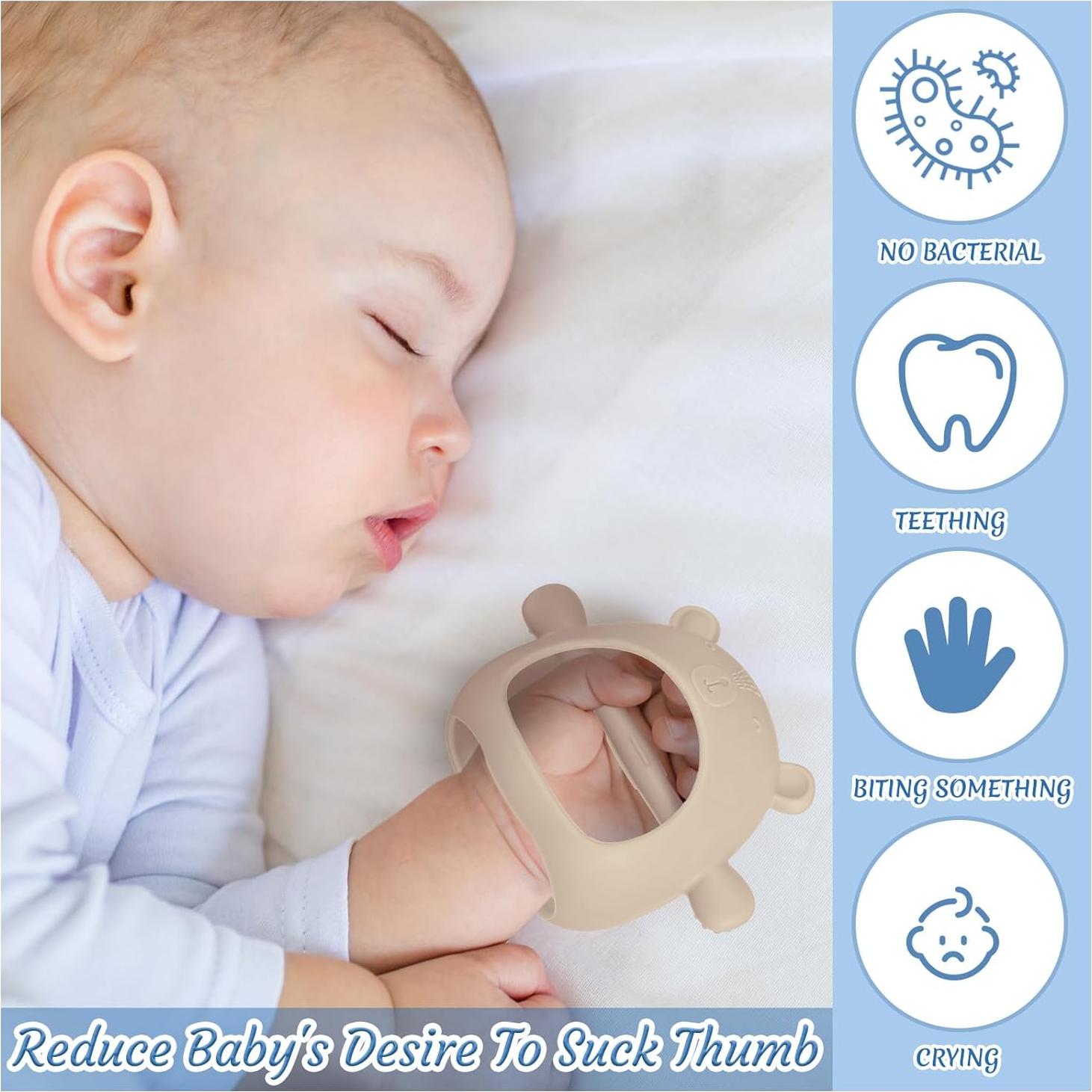 Chumia 3 Mordedores de Muñeca Silicona Bebés 0-6 Meses