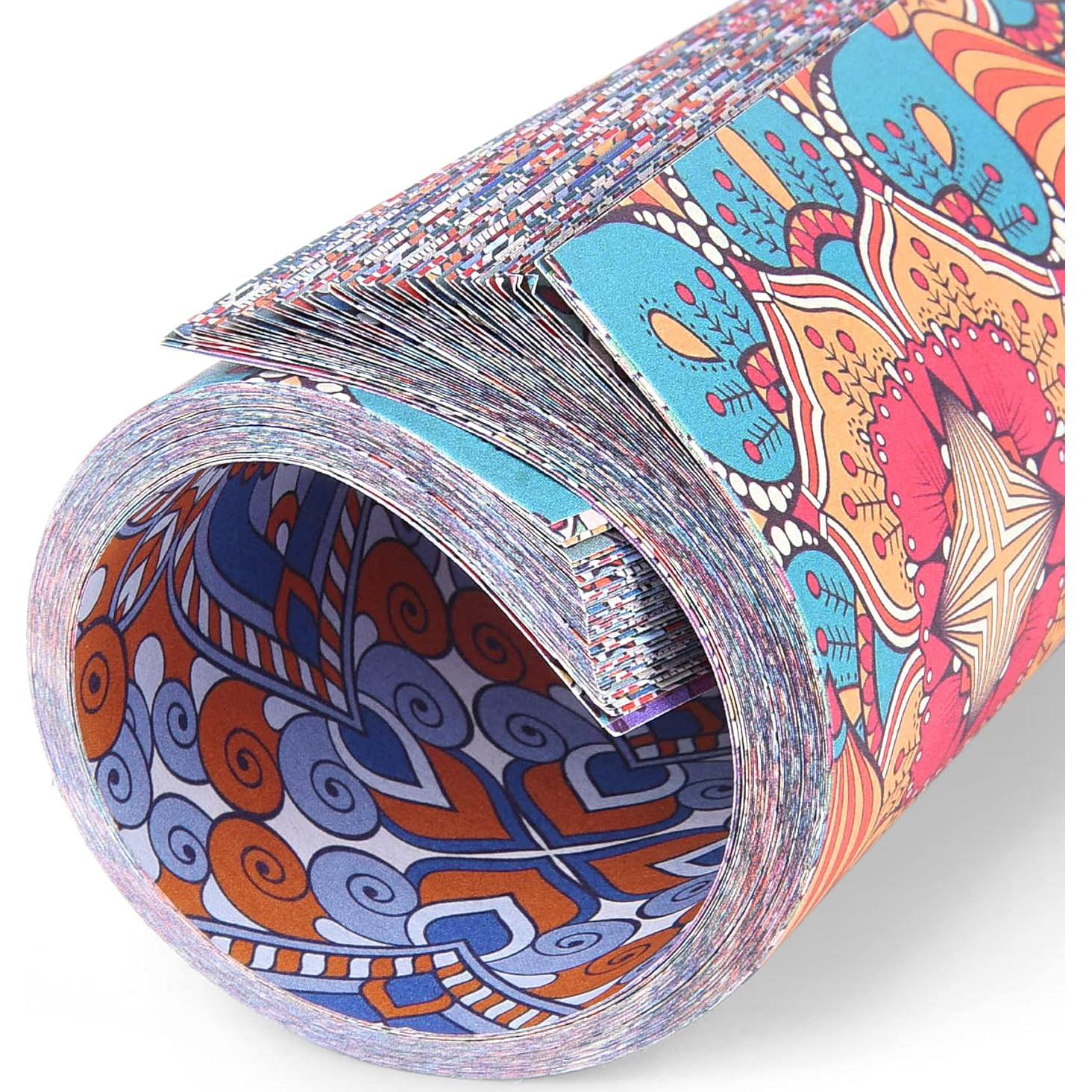 Kit de Papel de Origami Doble Cara 100 Hojas 20 Colores 15x15cm Chiyo