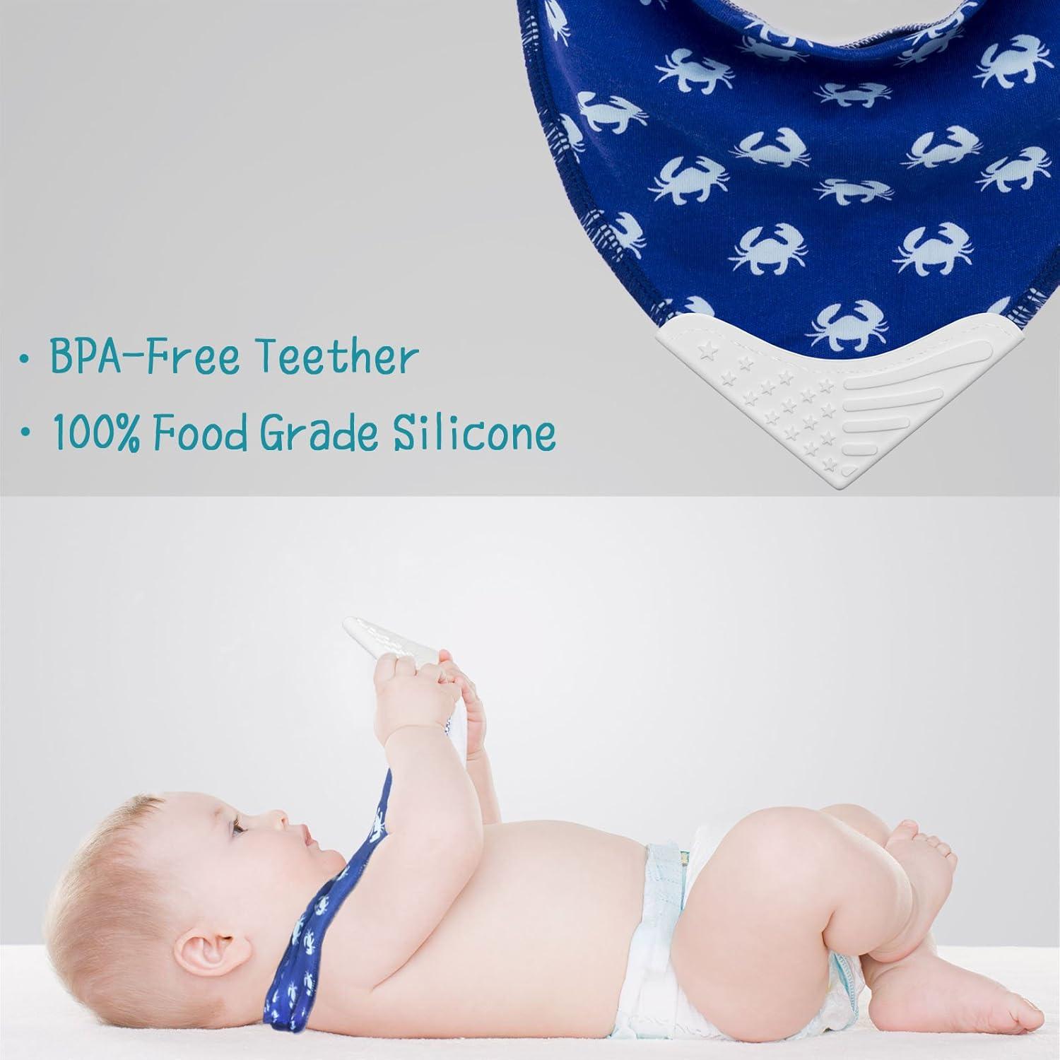 Conjunto de Baberos de Dentición Giftty Baby - Algodón Orgánico
