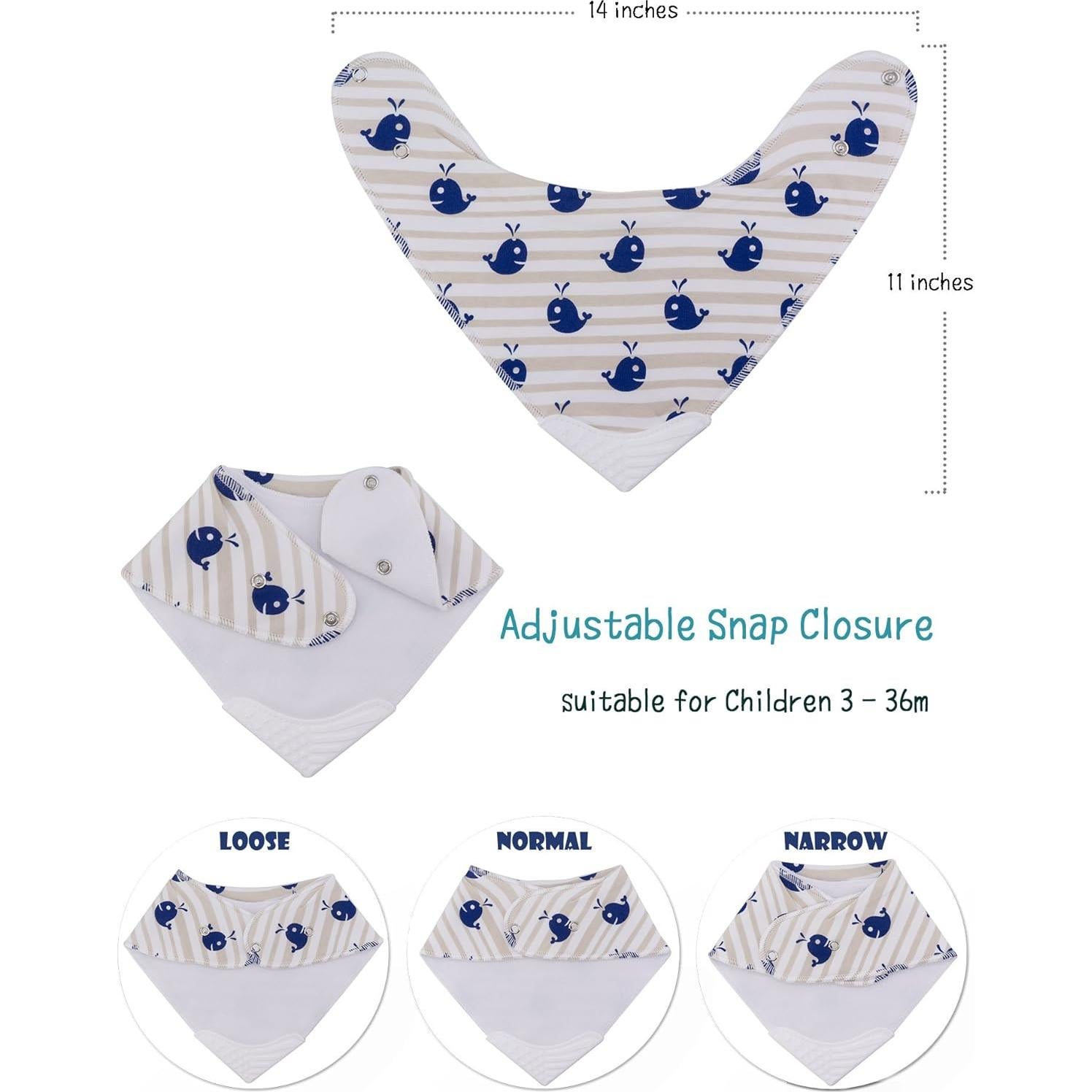 Conjunto de Baberos de Dentición Giftty Baby - Algodón Orgánico