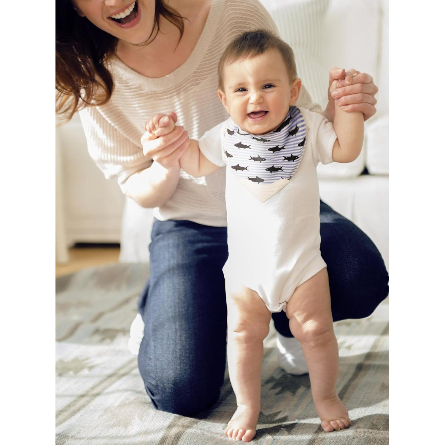 Conjunto de Baberos de Dentición Giftty Baby - Algodón Orgánico