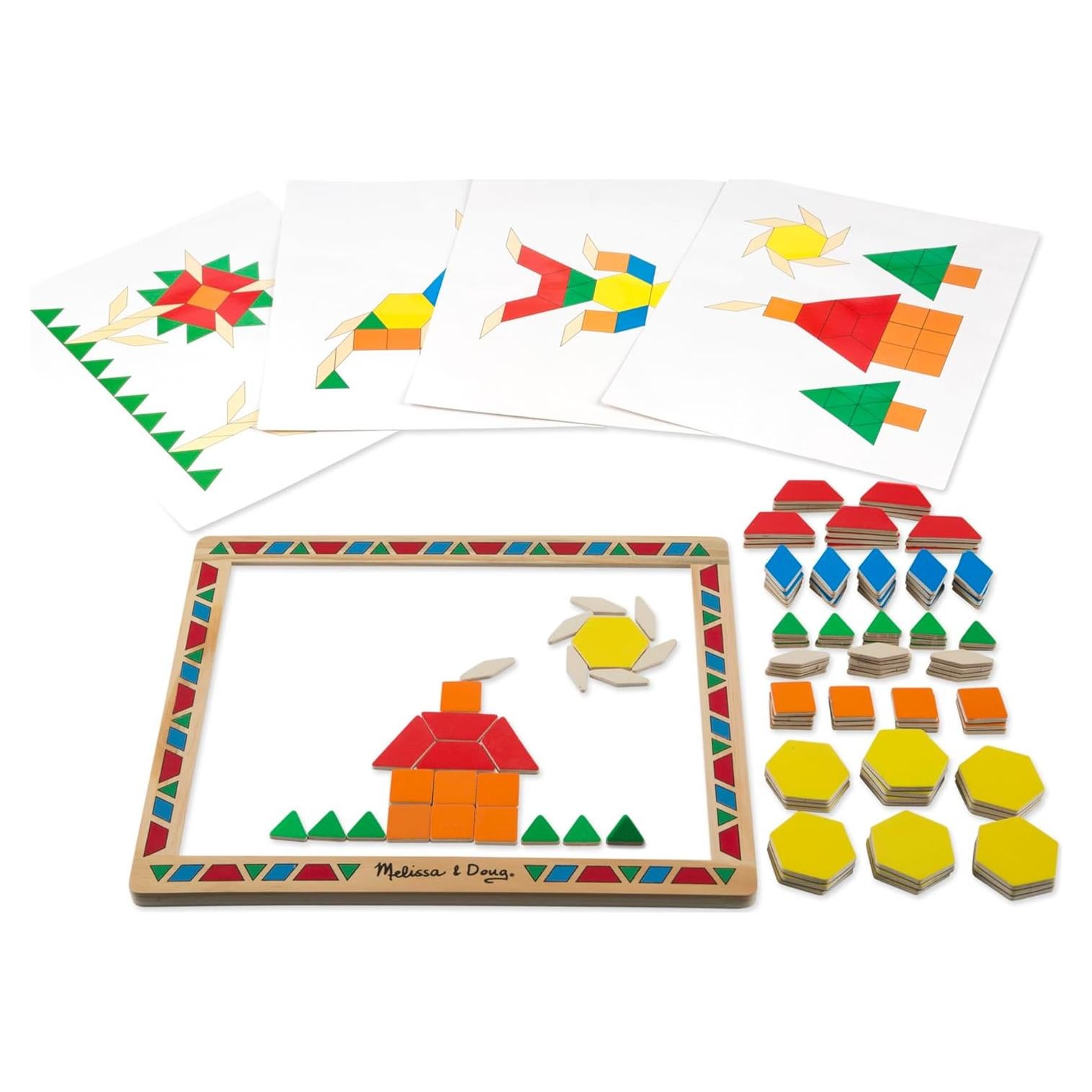 Juego de Bloques Magnéticos de Madera Melissa & Doug 120 Piezas
