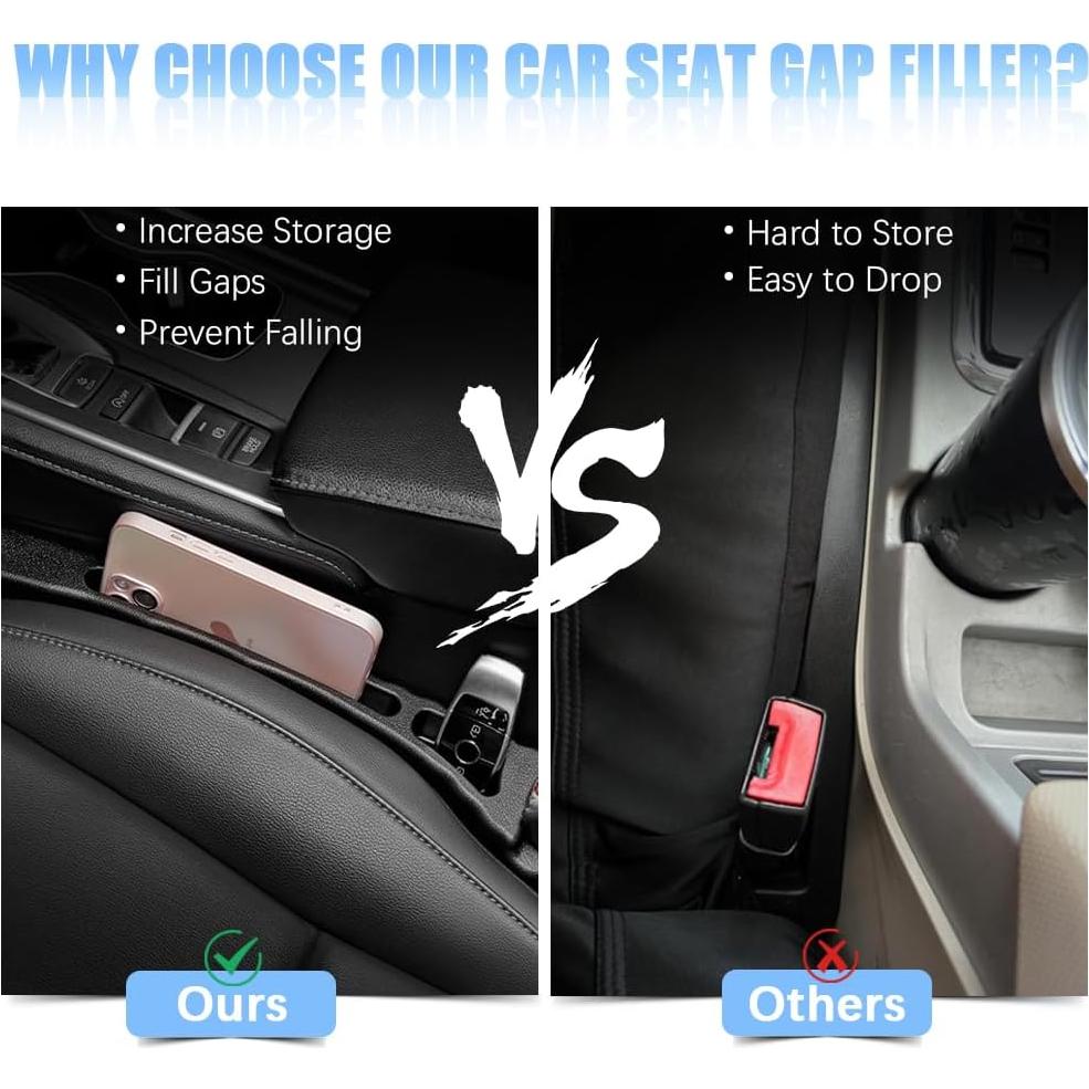 Rellenador de Espacio entre Asientos Pincuttee 2P Negro